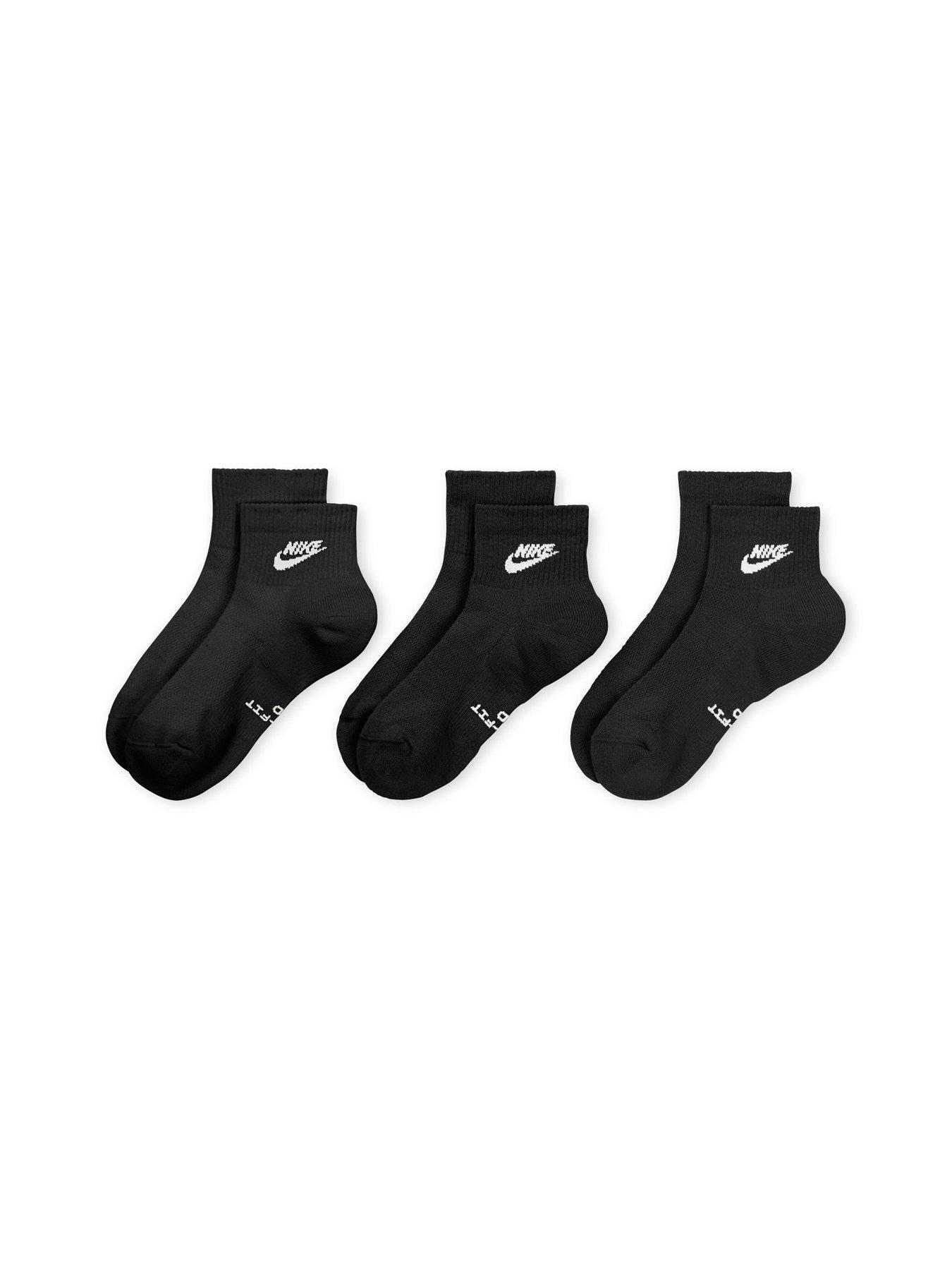 Image 2 of 4 of Nike Unisex Everyday Elevated Futura Ankle Socks 3 Pack - Multi