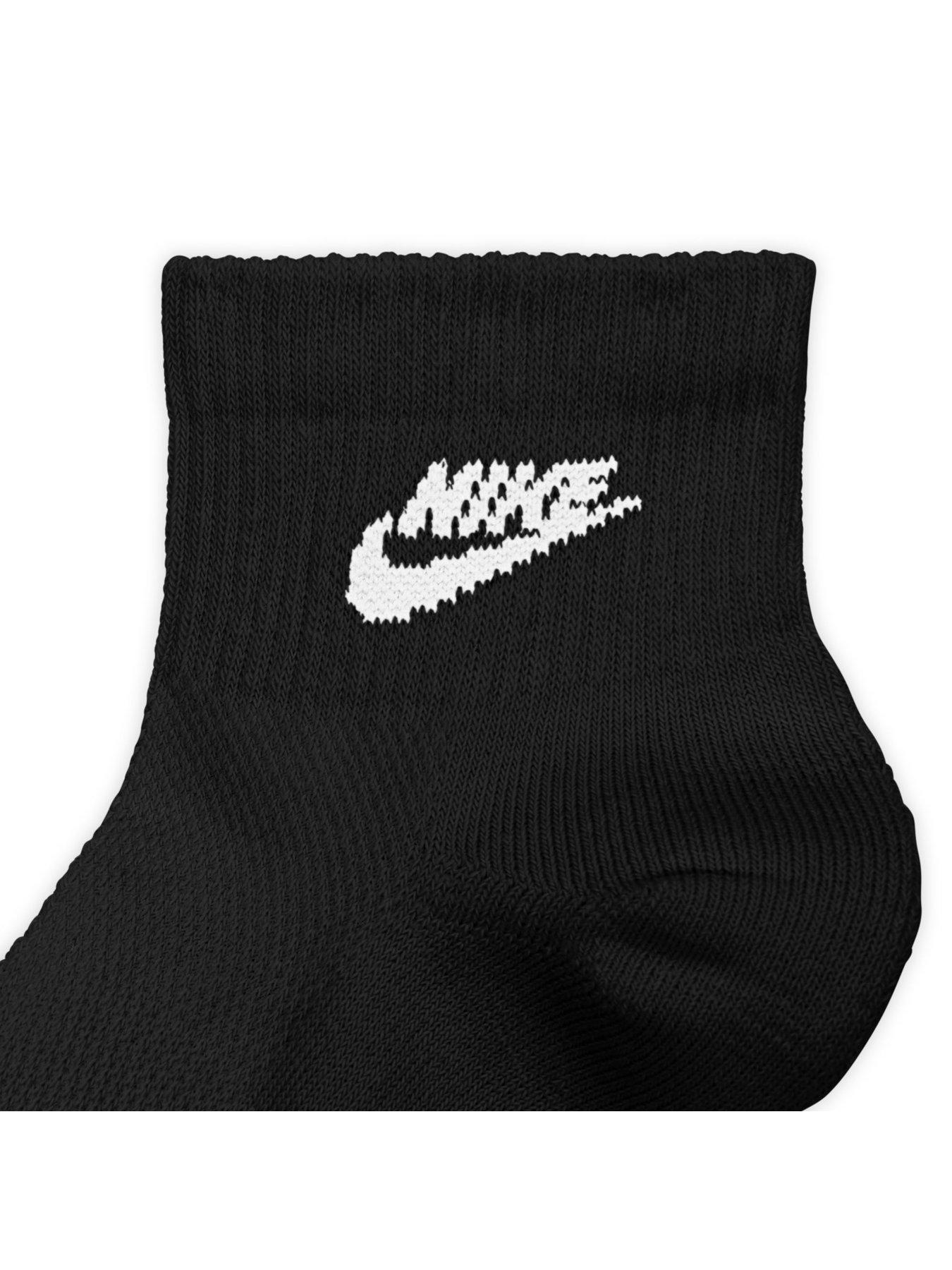 Image 4 of 4 of Nike Unisex Everyday Elevated Futura Ankle Socks 3 Pack - Multi