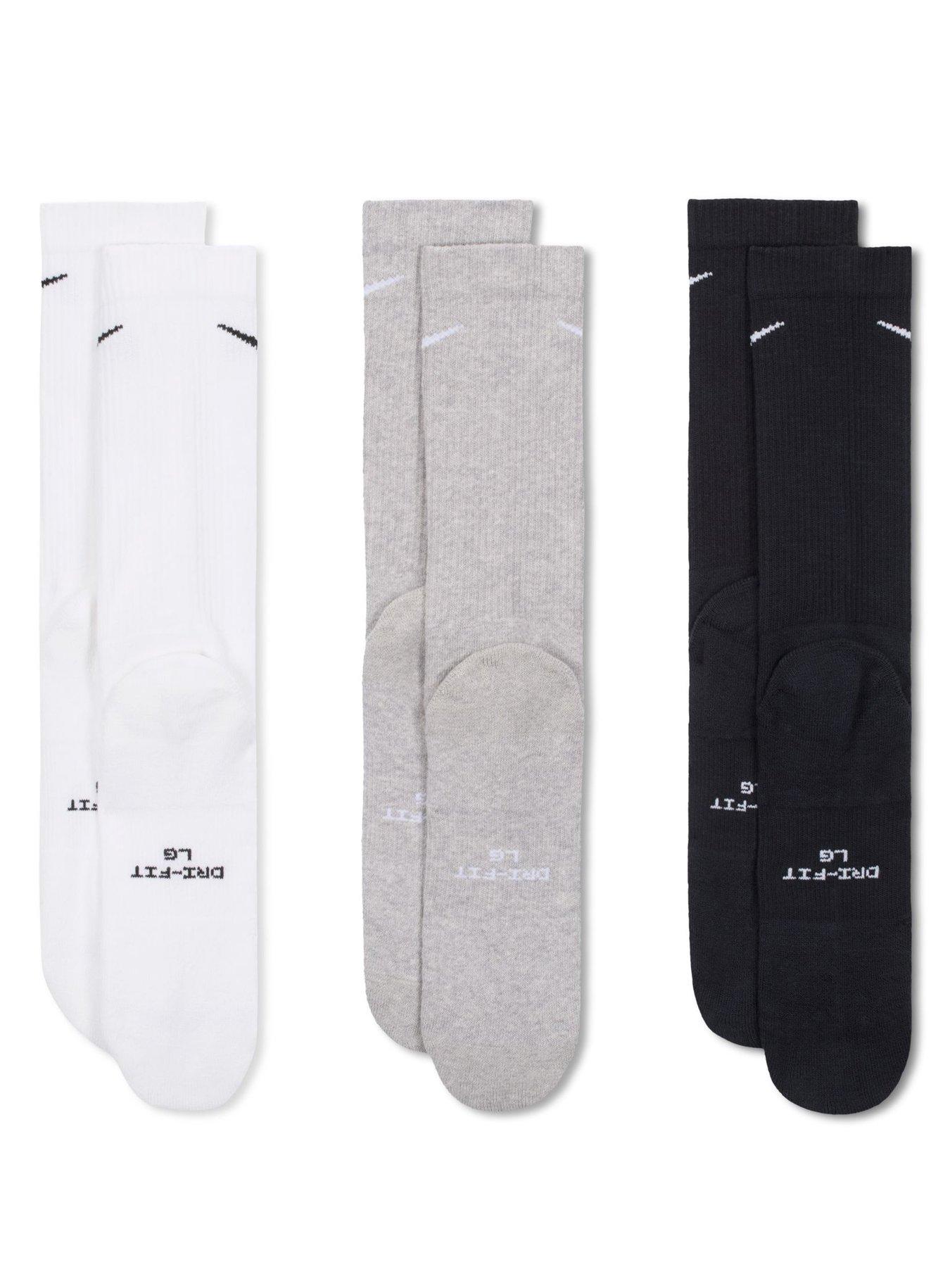 Image 3 of 4 of Nike Unisex Everyday Elevated Crew Socks 3 Pack - Multi