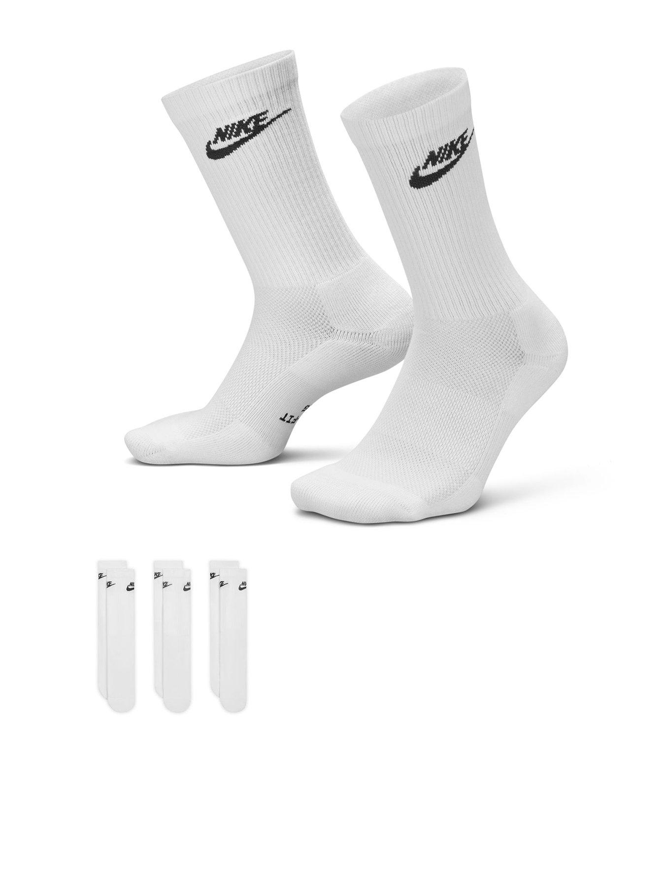 Nike Unisex Everyday Elevated Futura Crew Socks 3 Pack - Multi