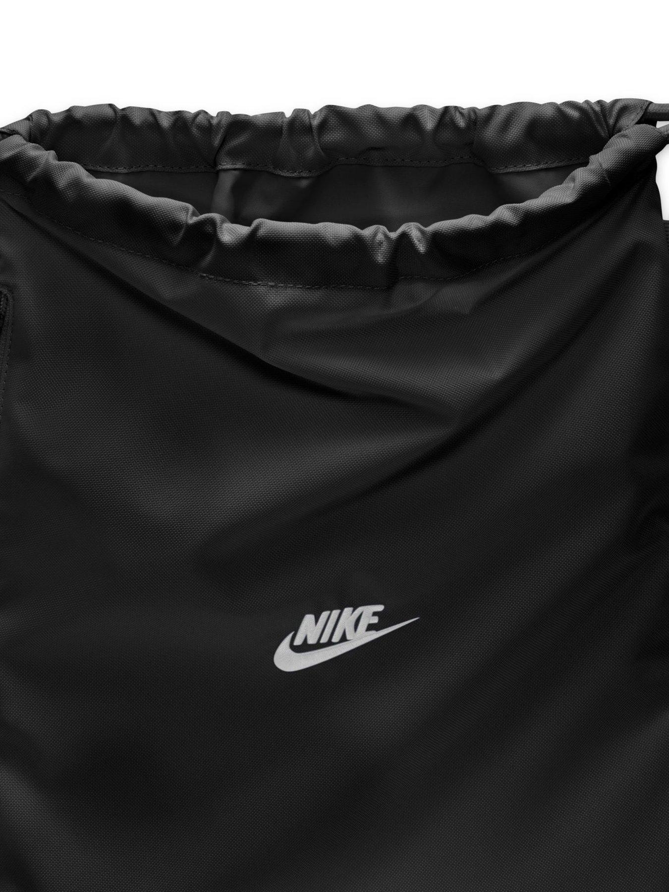 Image 3 of 6 of Nike Unisex Heritage Drawstring Bag 2.0 - Black