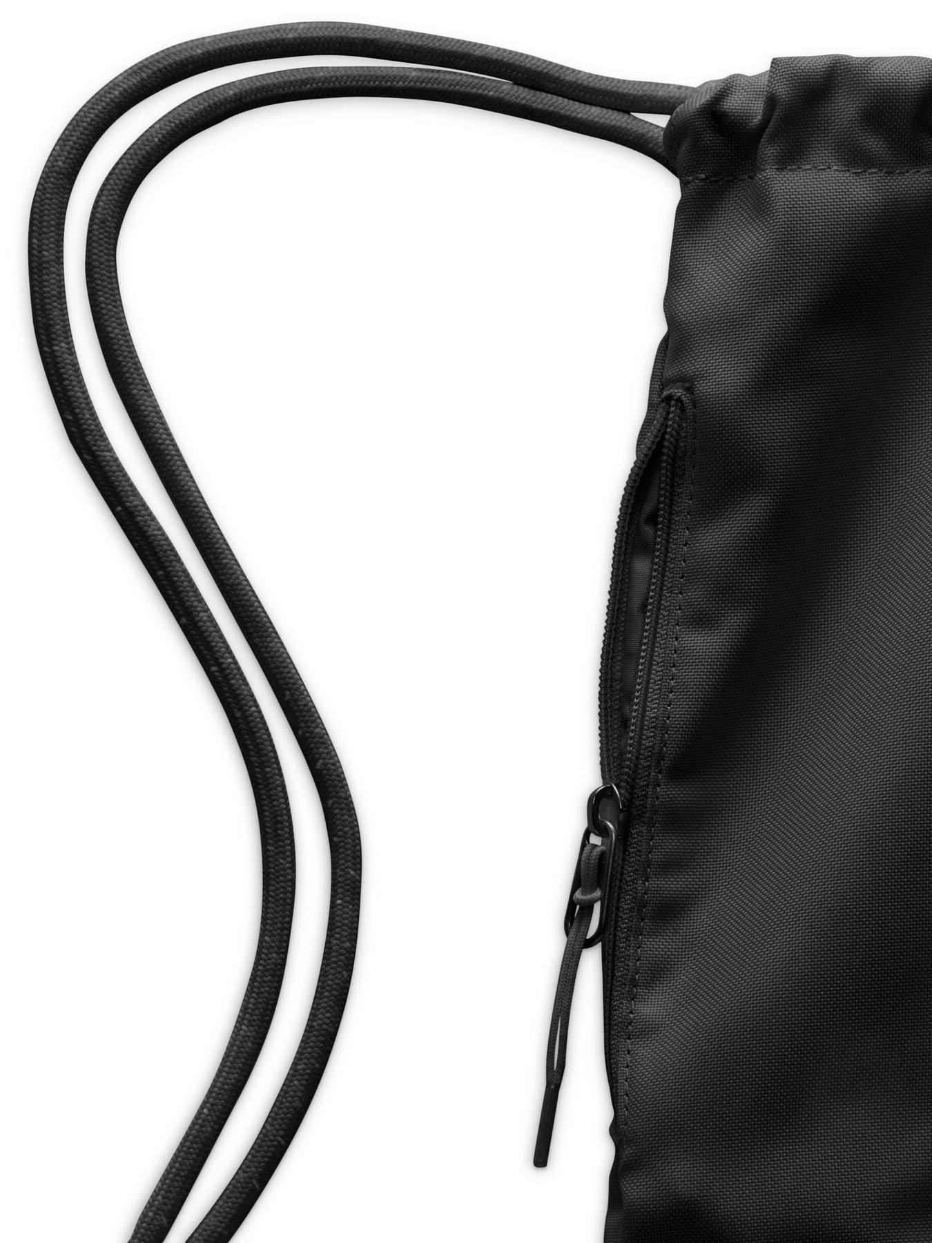 Image 4 of 6 of Nike Unisex Heritage Drawstring Bag 2.0 - Black