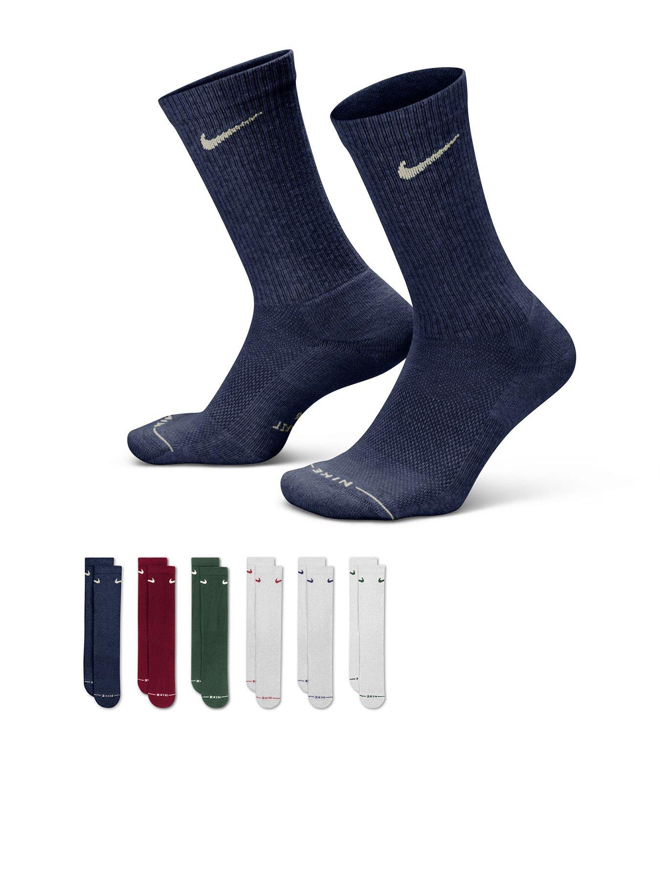 Nike Unisex Everyday Elevated Crew Socks 6 Pack