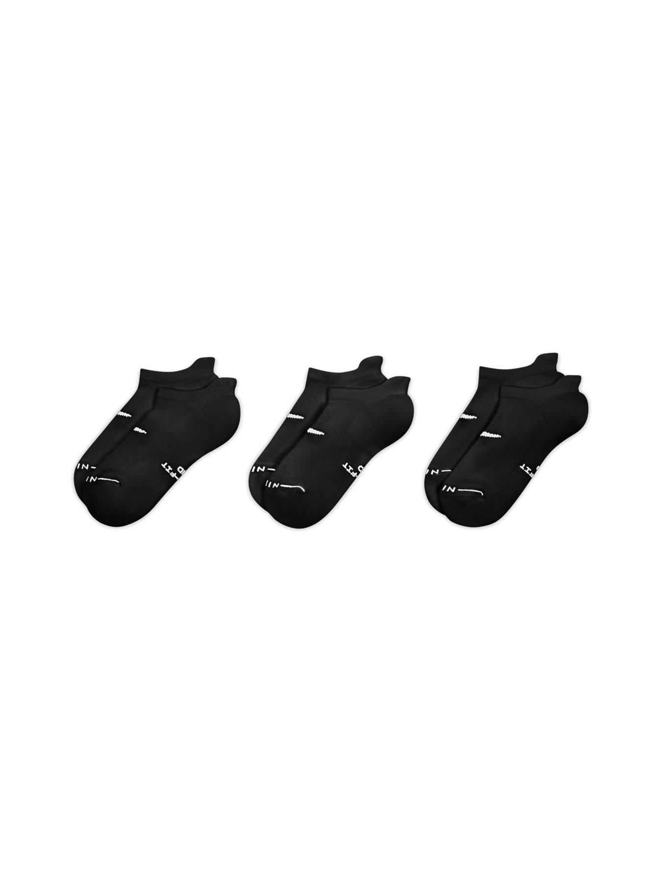 Image 2 of 4 of Nike Unisex Everyday Elevated No-Show Socks 3 Pack - Black