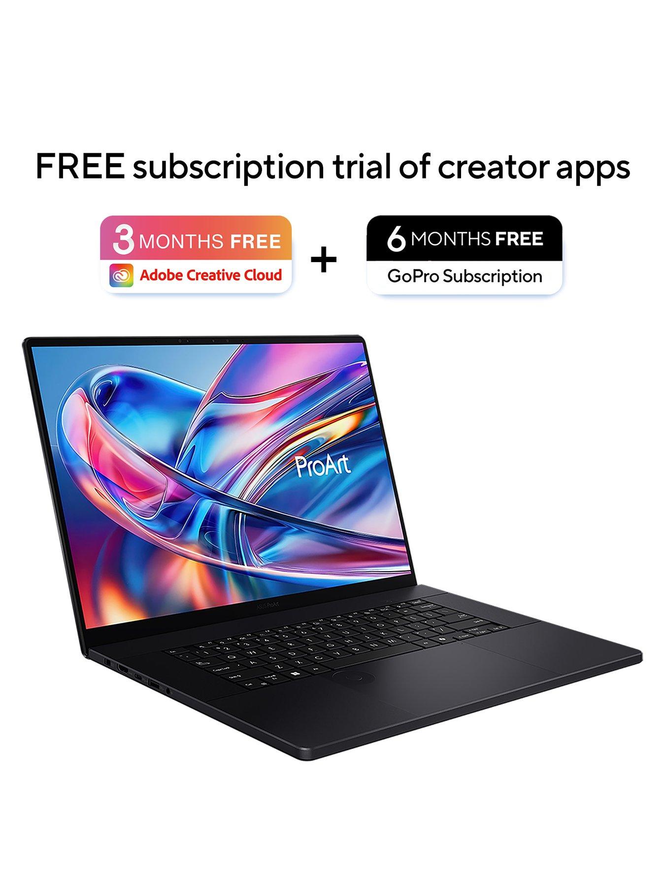 Image 2 of 7 of Asus ProArt P16 Copilot+ PC Laptop&nbsp;- 16in 4K OLED Touchscreen, AMD Ryzen AI 9,&nbsp;GeForce RTX 5090,&nbsp;64GB RAM, 4TB SSD - Black