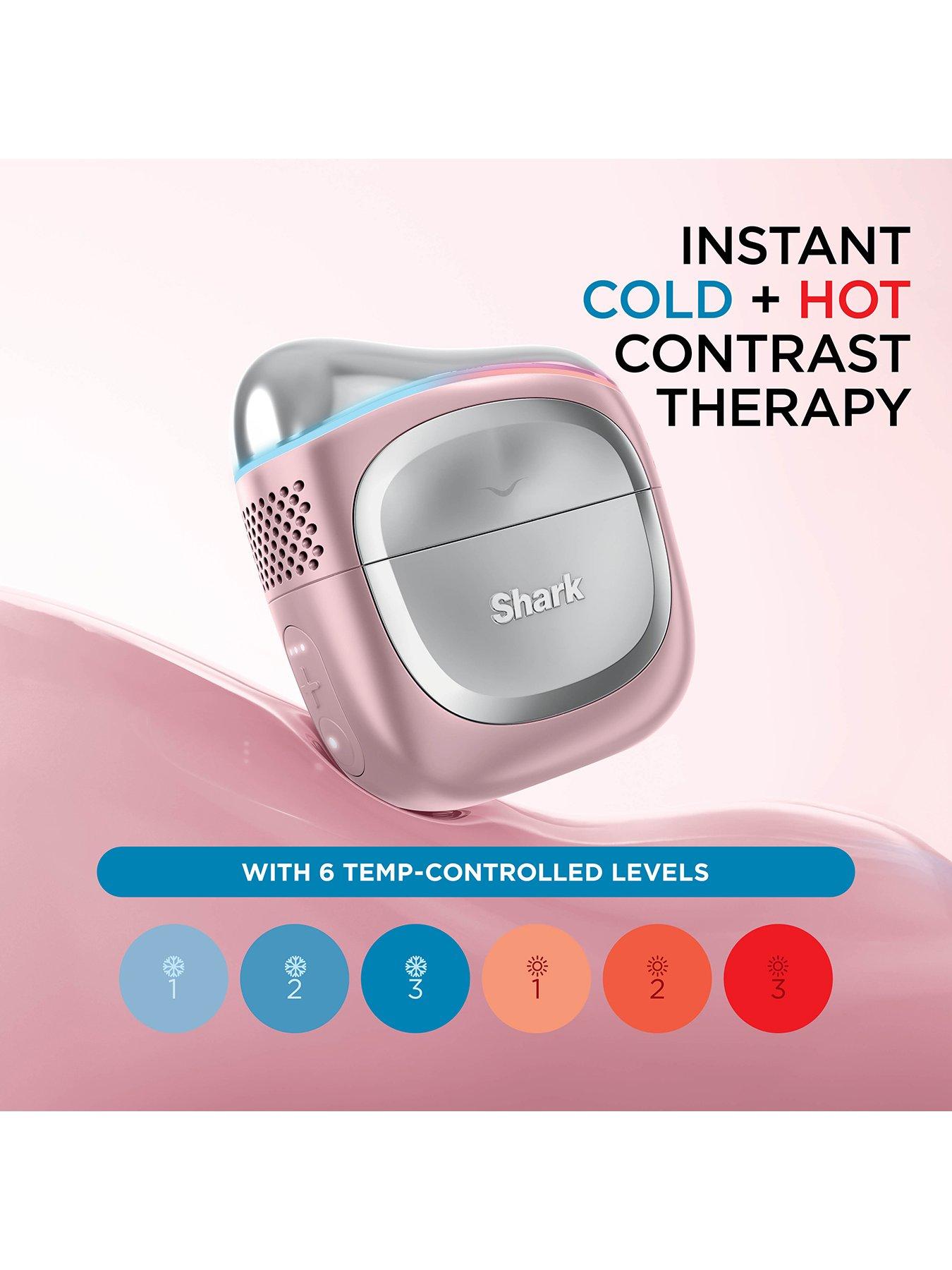 Image 2 of 7 of Shark Depuffi contrast therapy sculpting tool - Peony Pink