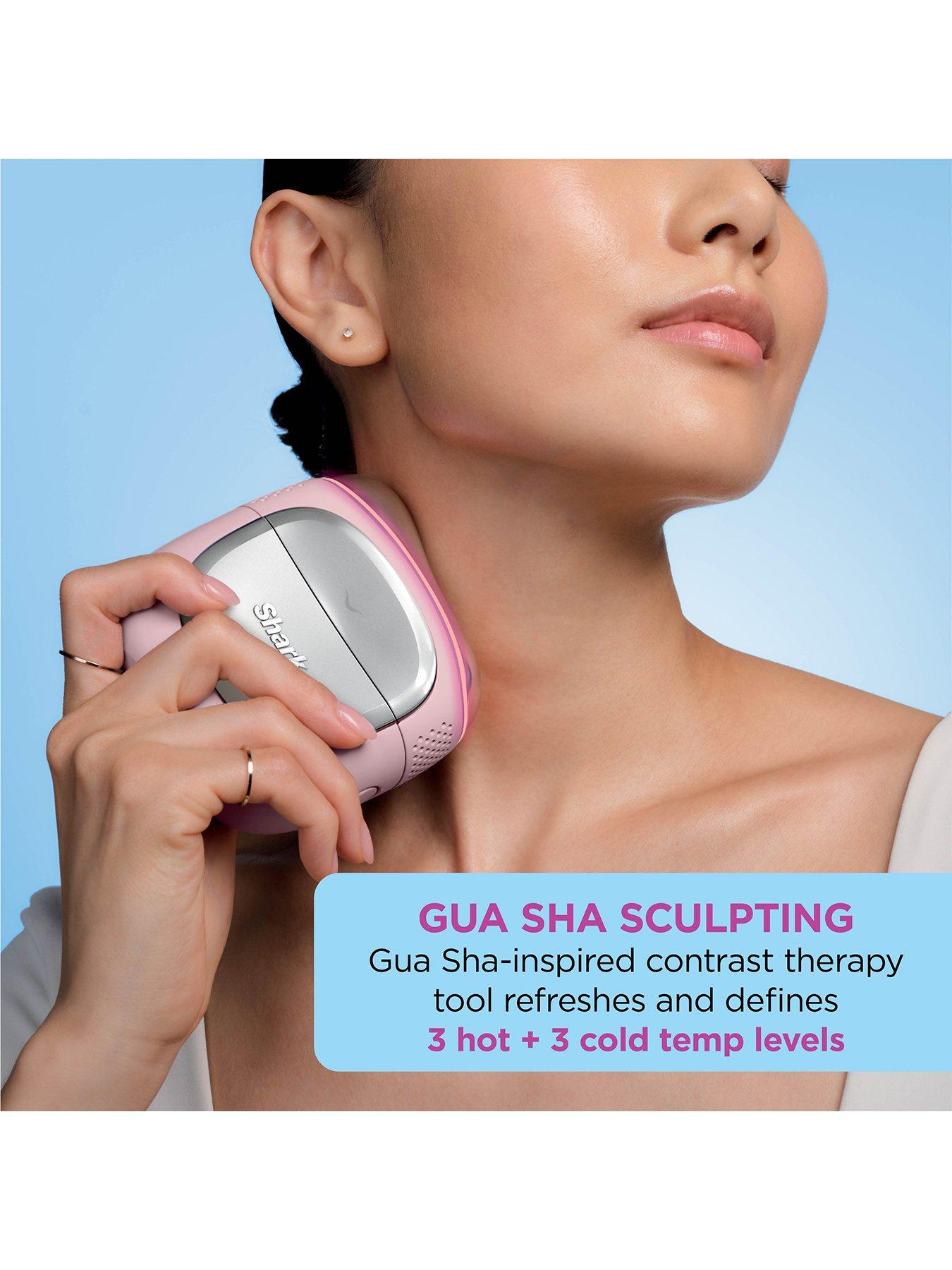 Image 3 of 7 of Shark Depuffi contrast therapy sculpting tool - Peony Pink