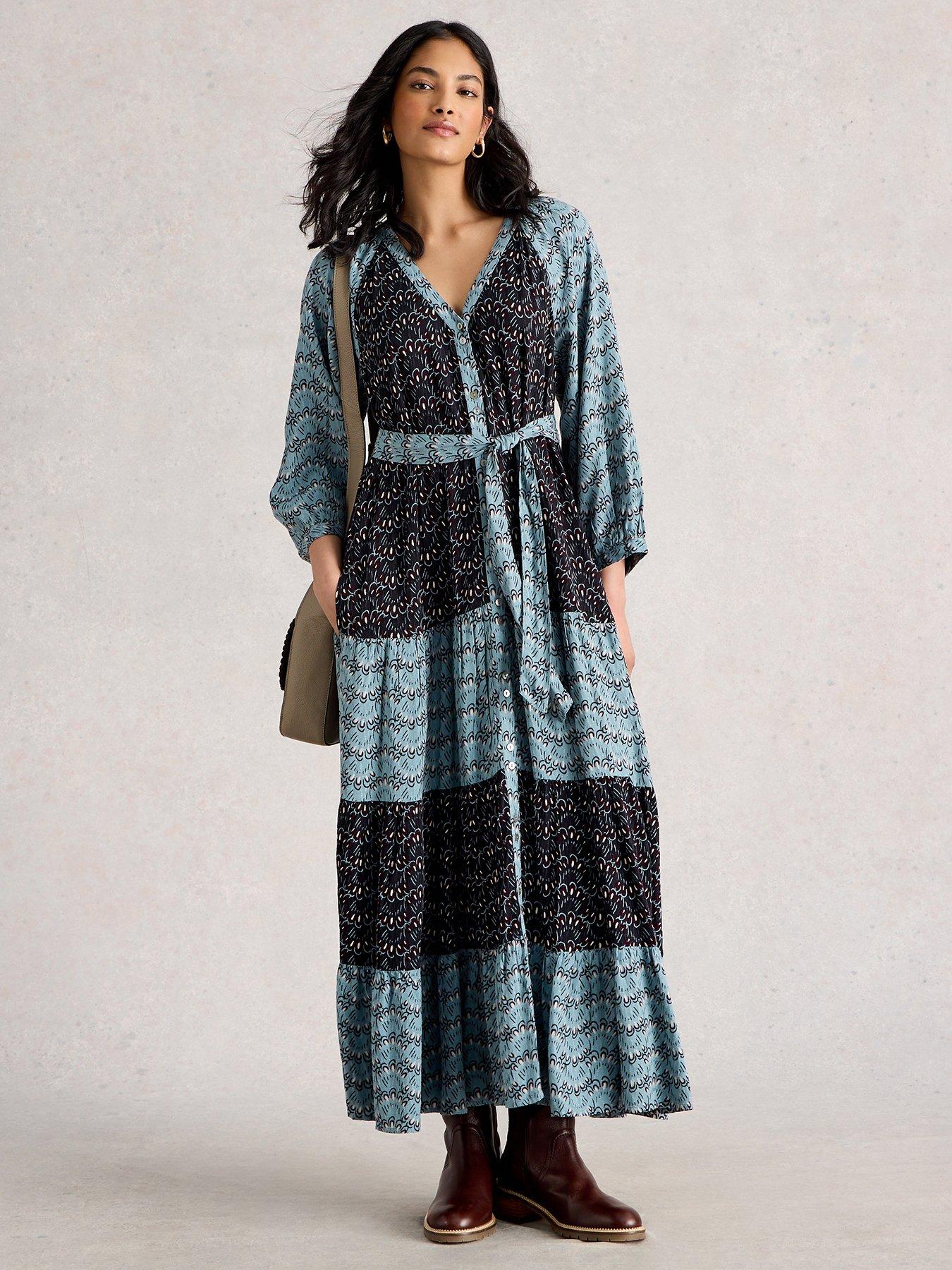 White Stuff Clementine Midi Dress - Blue