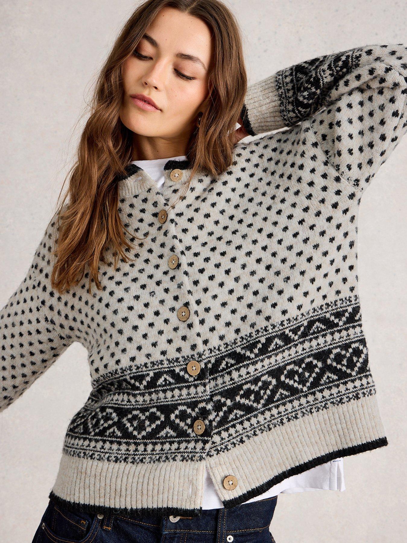 White Stuff Holly Heart Cardi - Cream