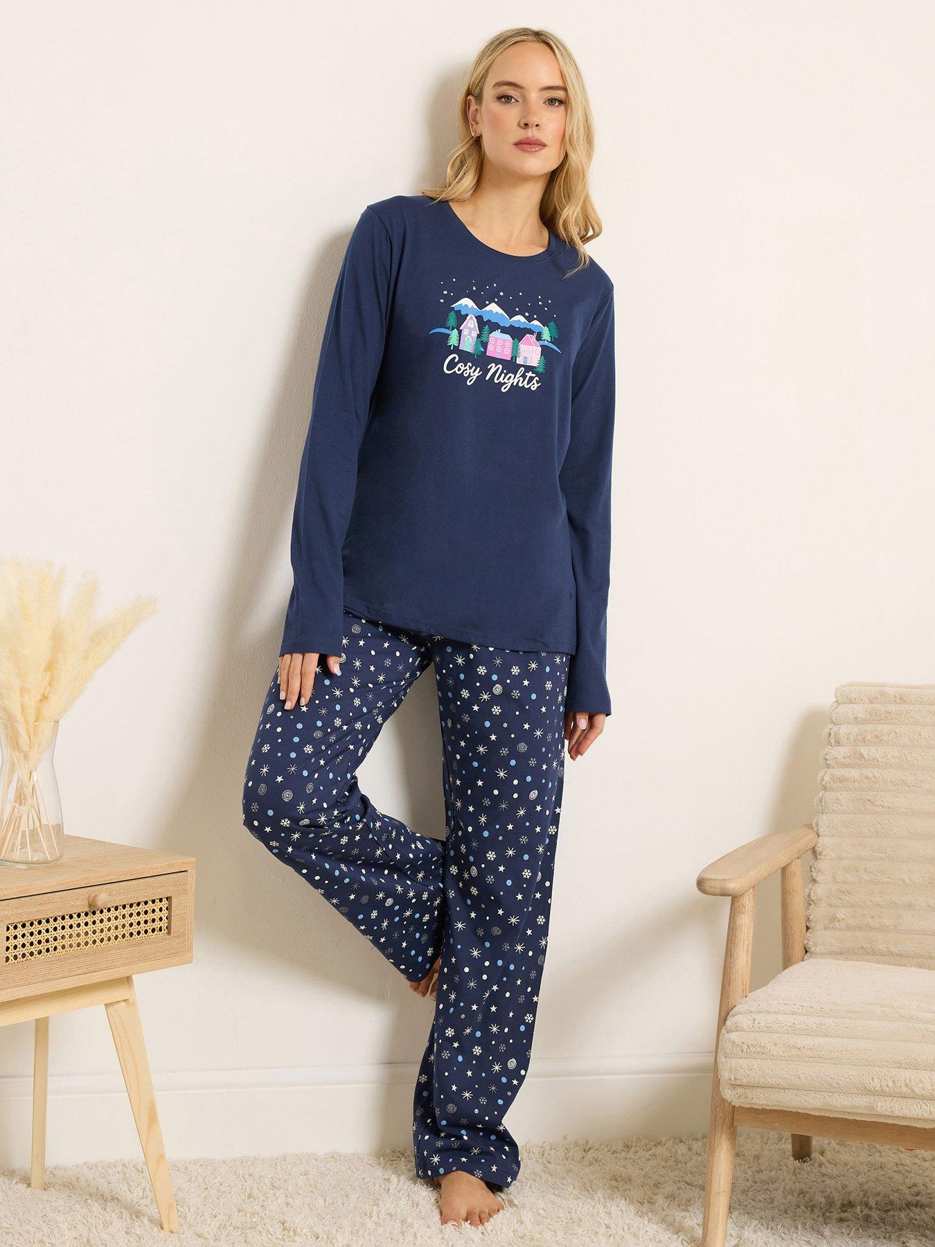 Long Tall Sally Cosy Nights Pyjama Set - Blue