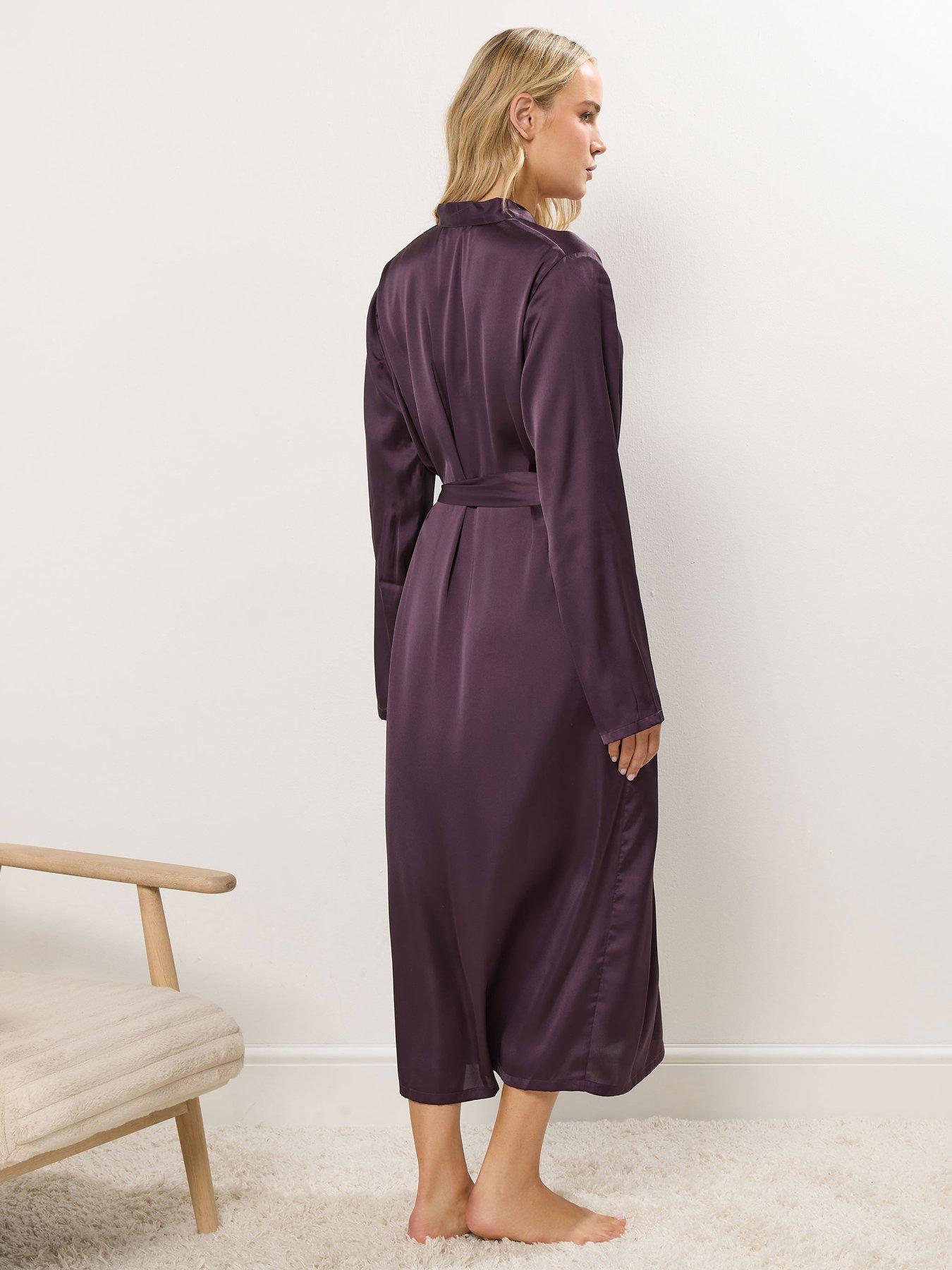 Long Tall Sally Maxi Satin Robe - Red | Very