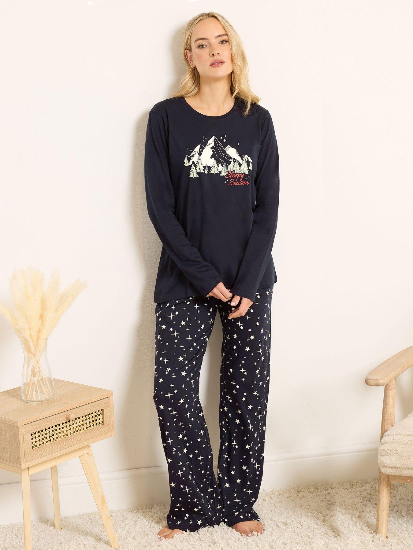 Long Tall Sally Sleepy Season Pyjama Set - Blue