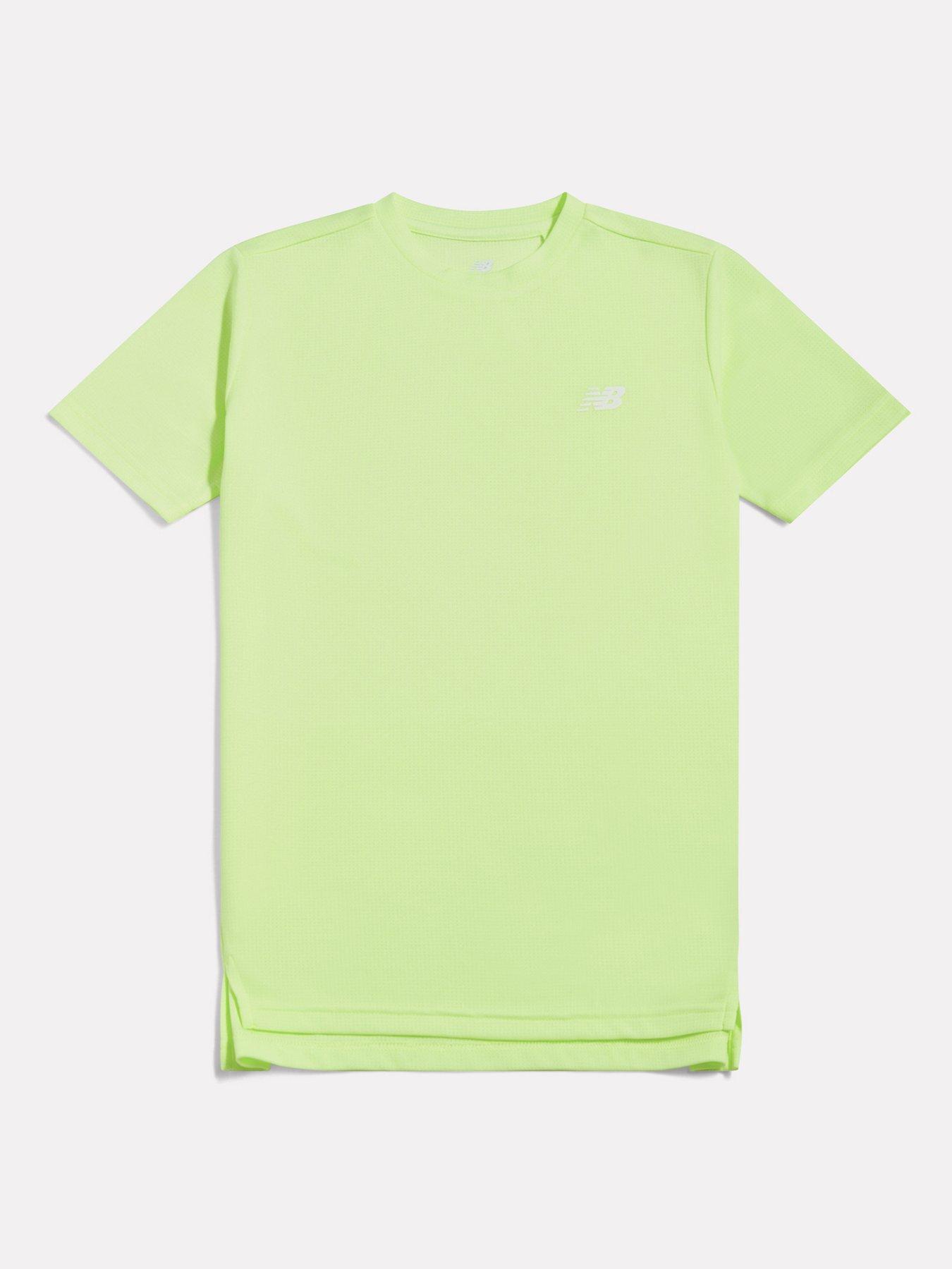 New Balance Junior Boys Athletic T-Shirt - Yellow