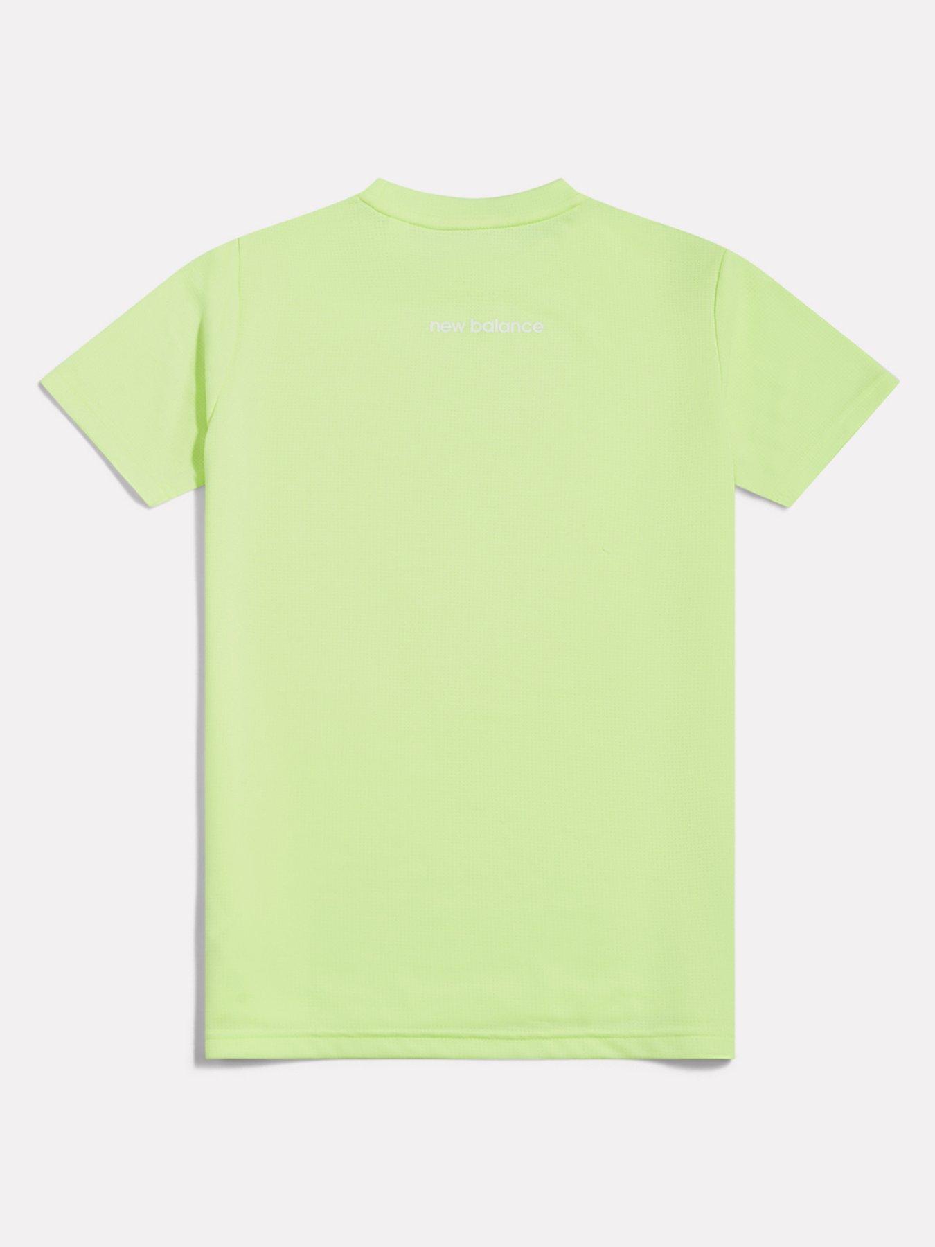Image 2 of 4 of New Balance Junior Boys Athletic Tee - Yellow