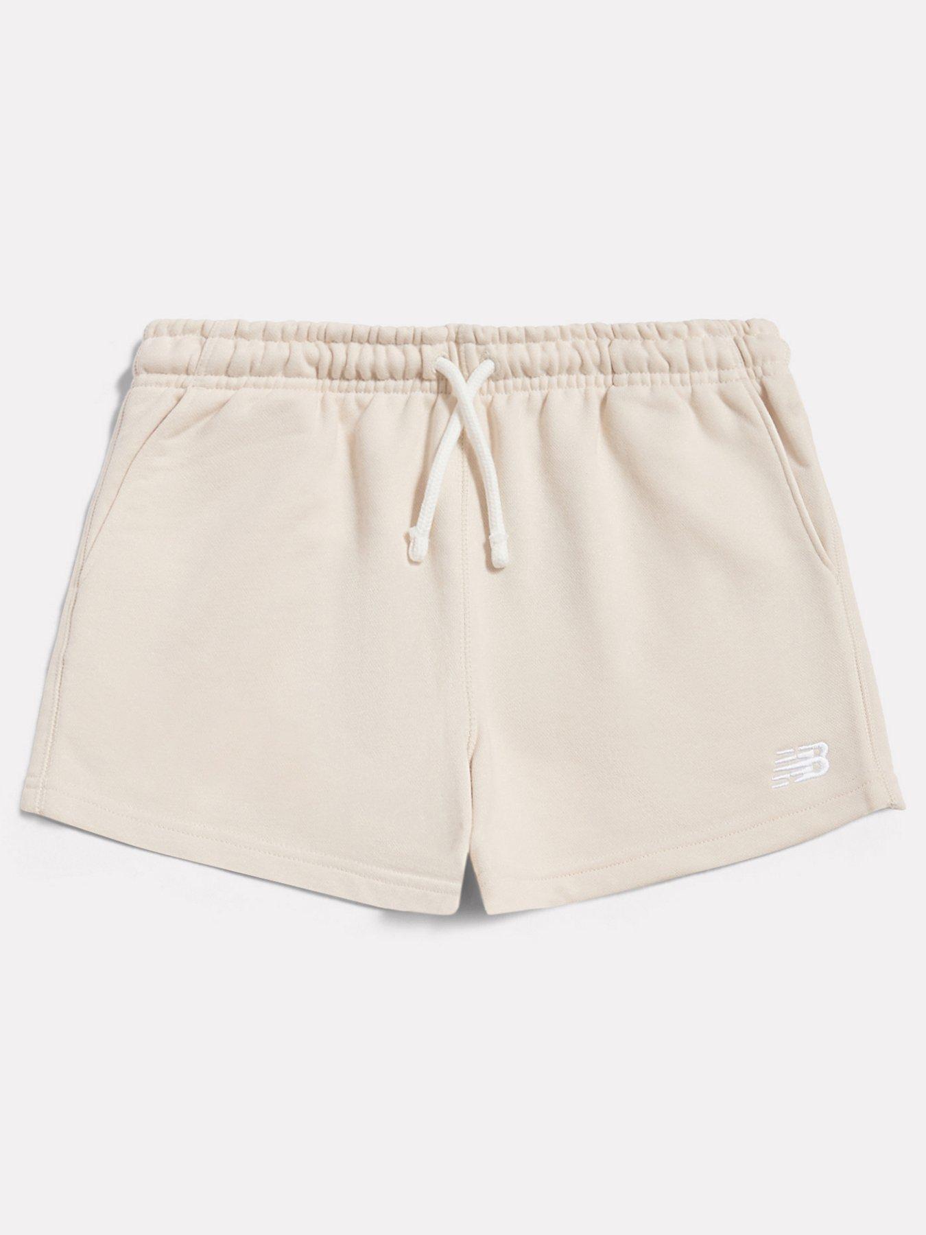 New Balance: Junior Girls Flying NB Shorts - Beige