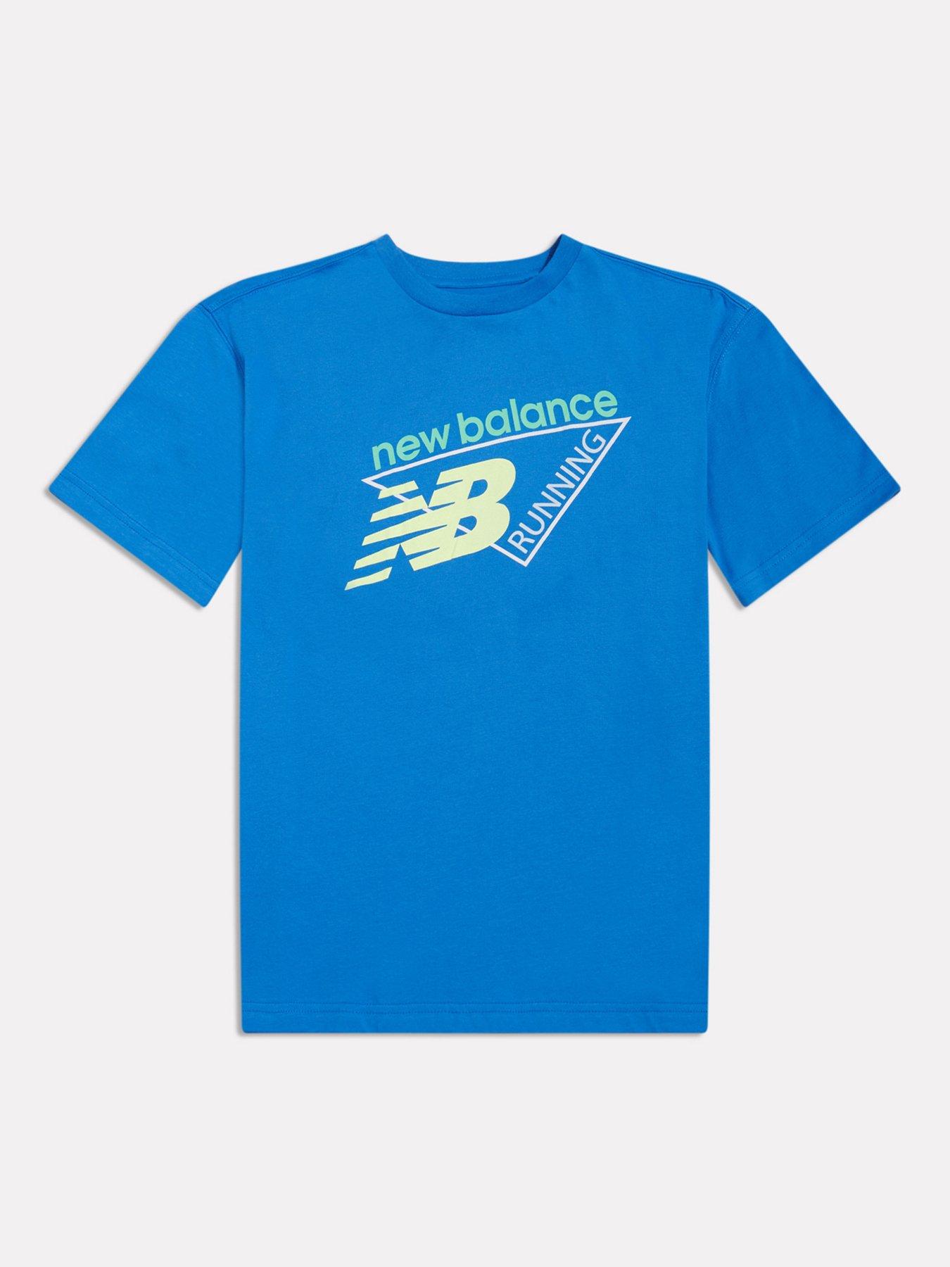Image 6 of 7 of New Balance Junior Boys Running Graphic Tee - Blue
