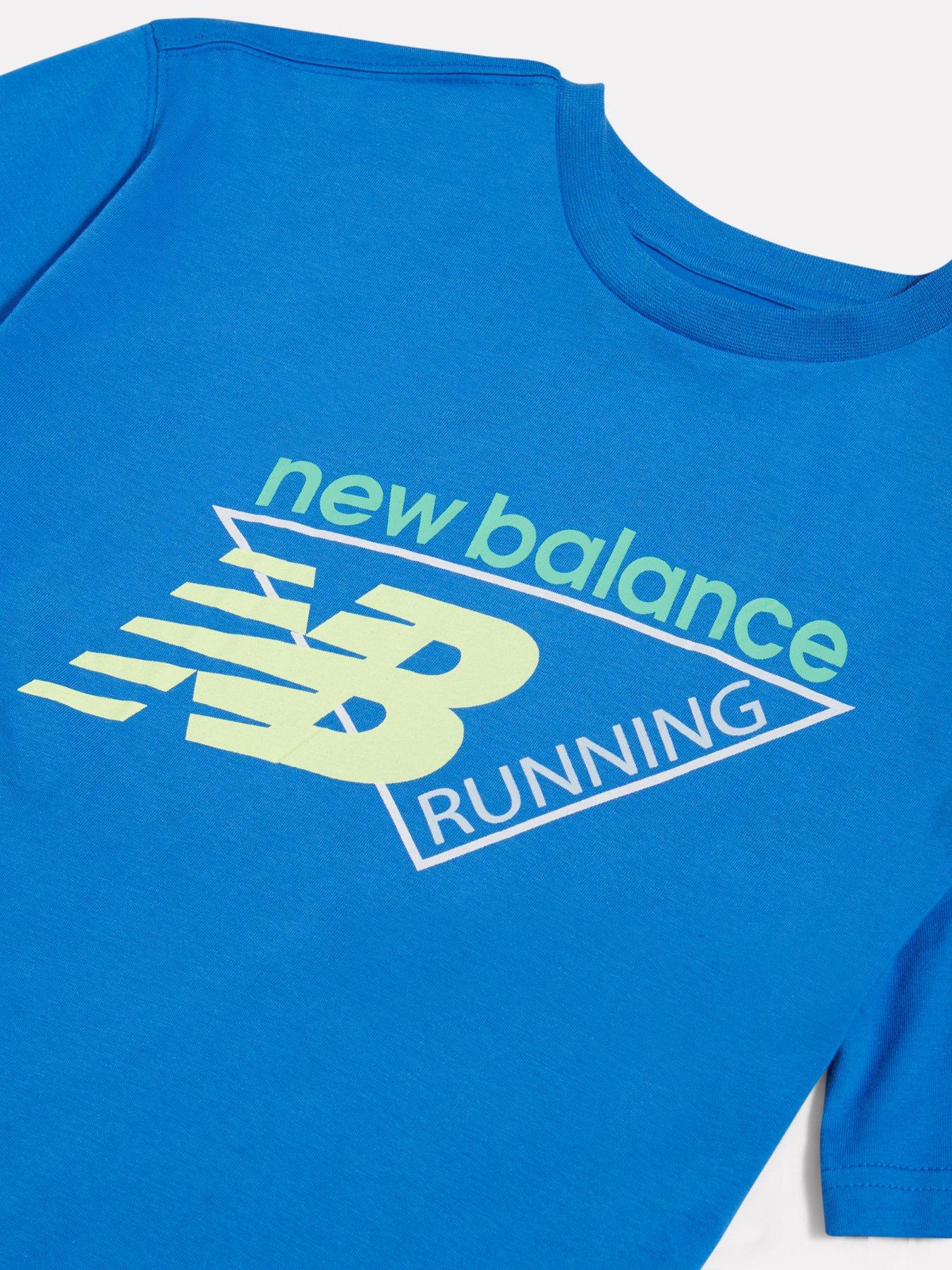 Image 7 of 7 of New Balance Junior Boys Running Graphic Tee - Blue