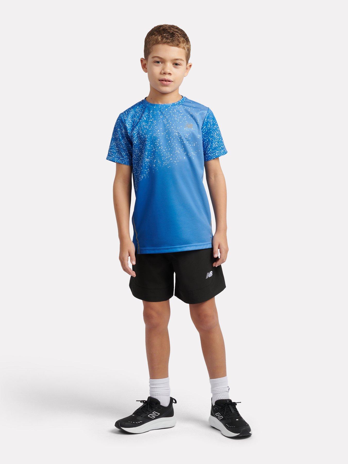 Image 4 of 6 of New Balance Junior Boys Athletic Tee - Blue
