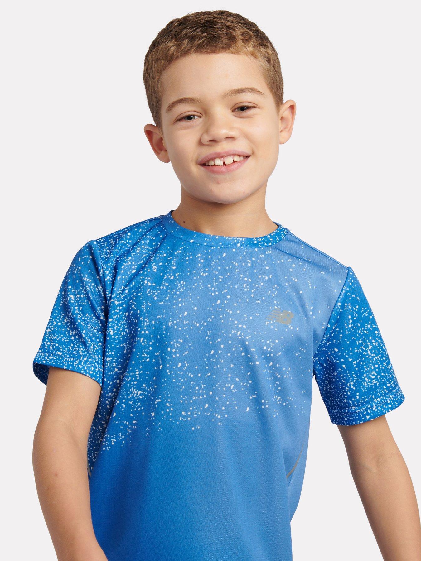 Image 5 of 6 of New Balance Junior Boys Athletic Tee - Blue