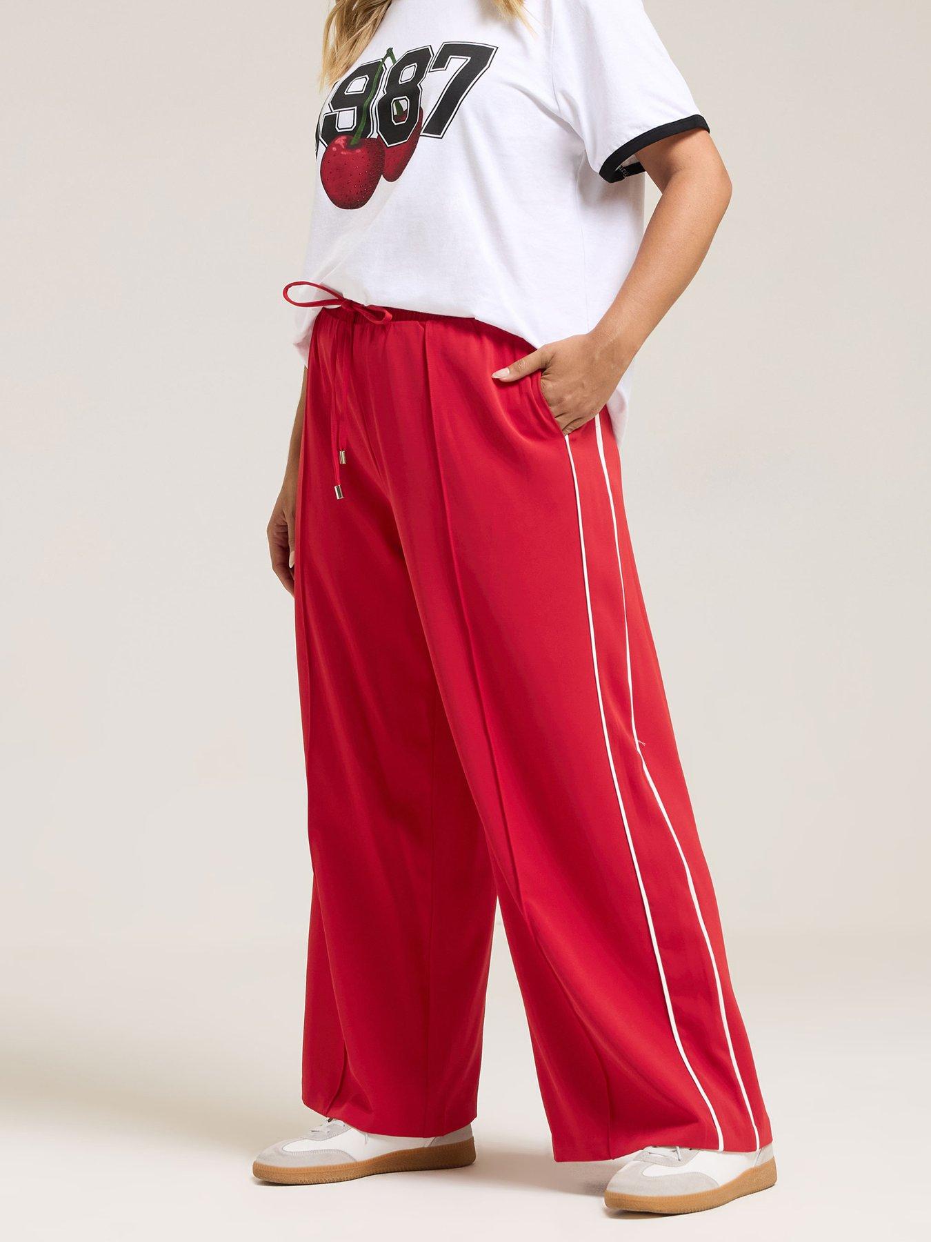 yours-curve-side-stripe-pull-on-trouser-red