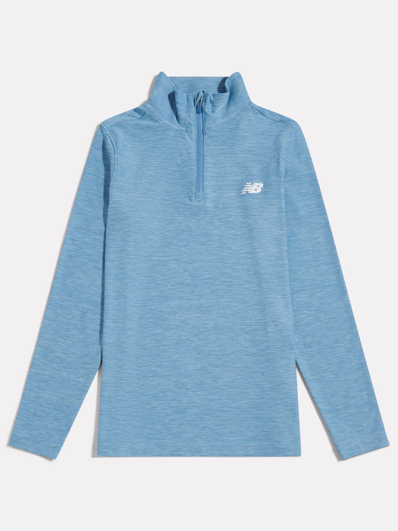 Image 1 of 3 of New Balance Junior Boys Athletic Quarter Zip - Blue