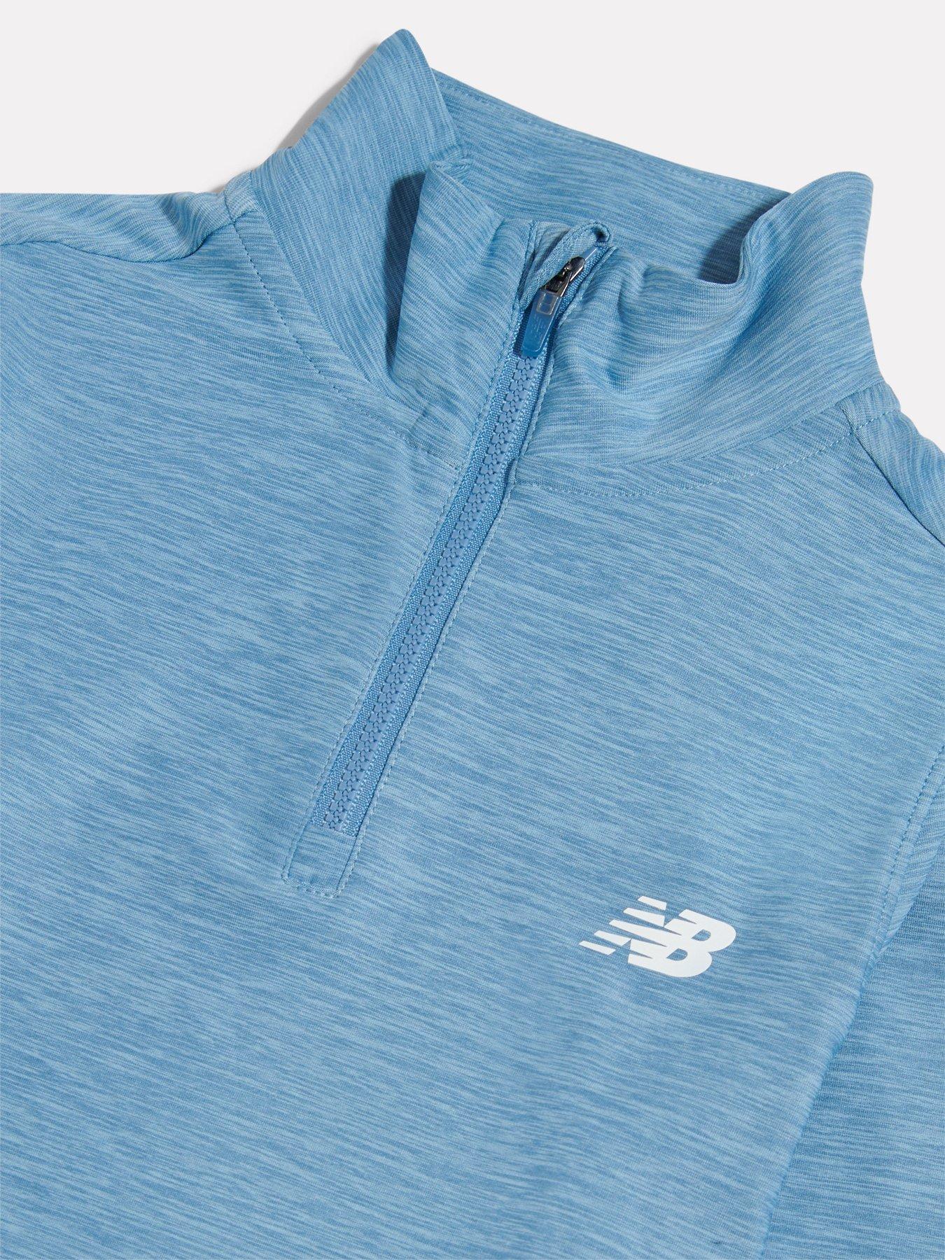 Image 3 of 3 of New Balance Junior Boys Athletic Quarter Zip - Blue