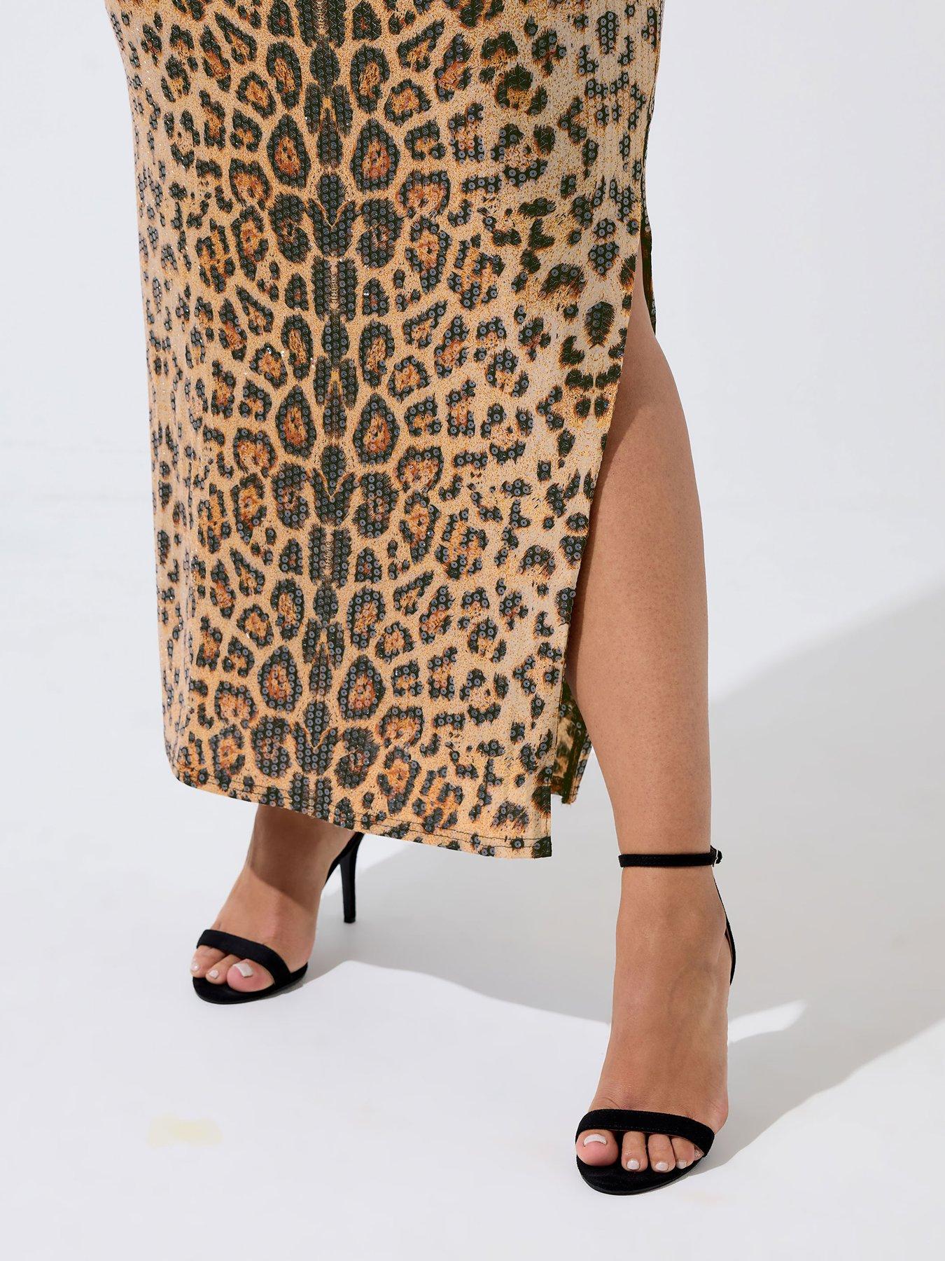 slim fit dress slacks Sparkle & Spots Leopard Sequin Dress – Josie's Boutique