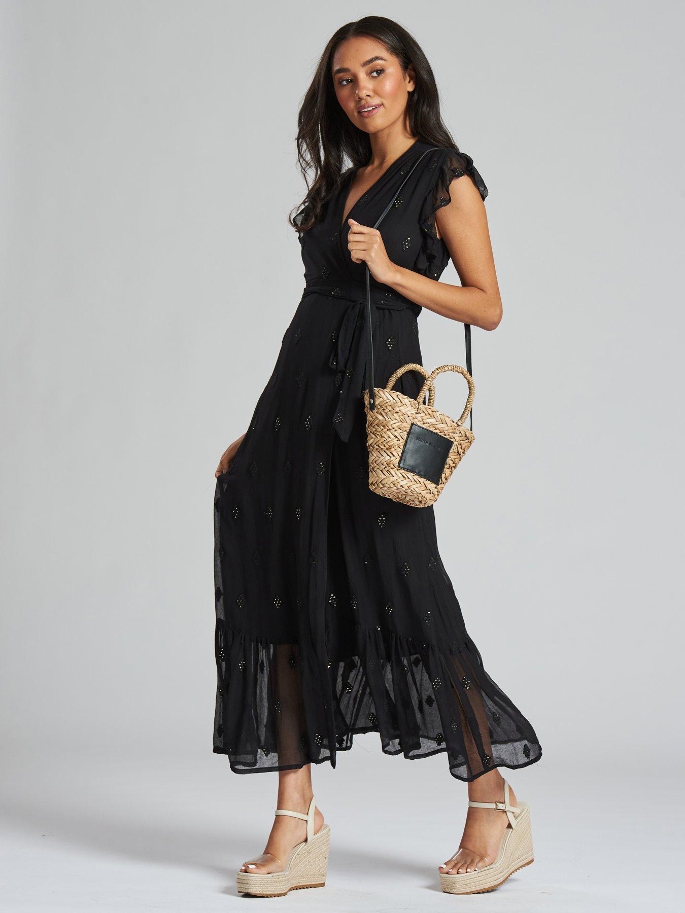 princess polly baby blue dress Black Beach Dresses