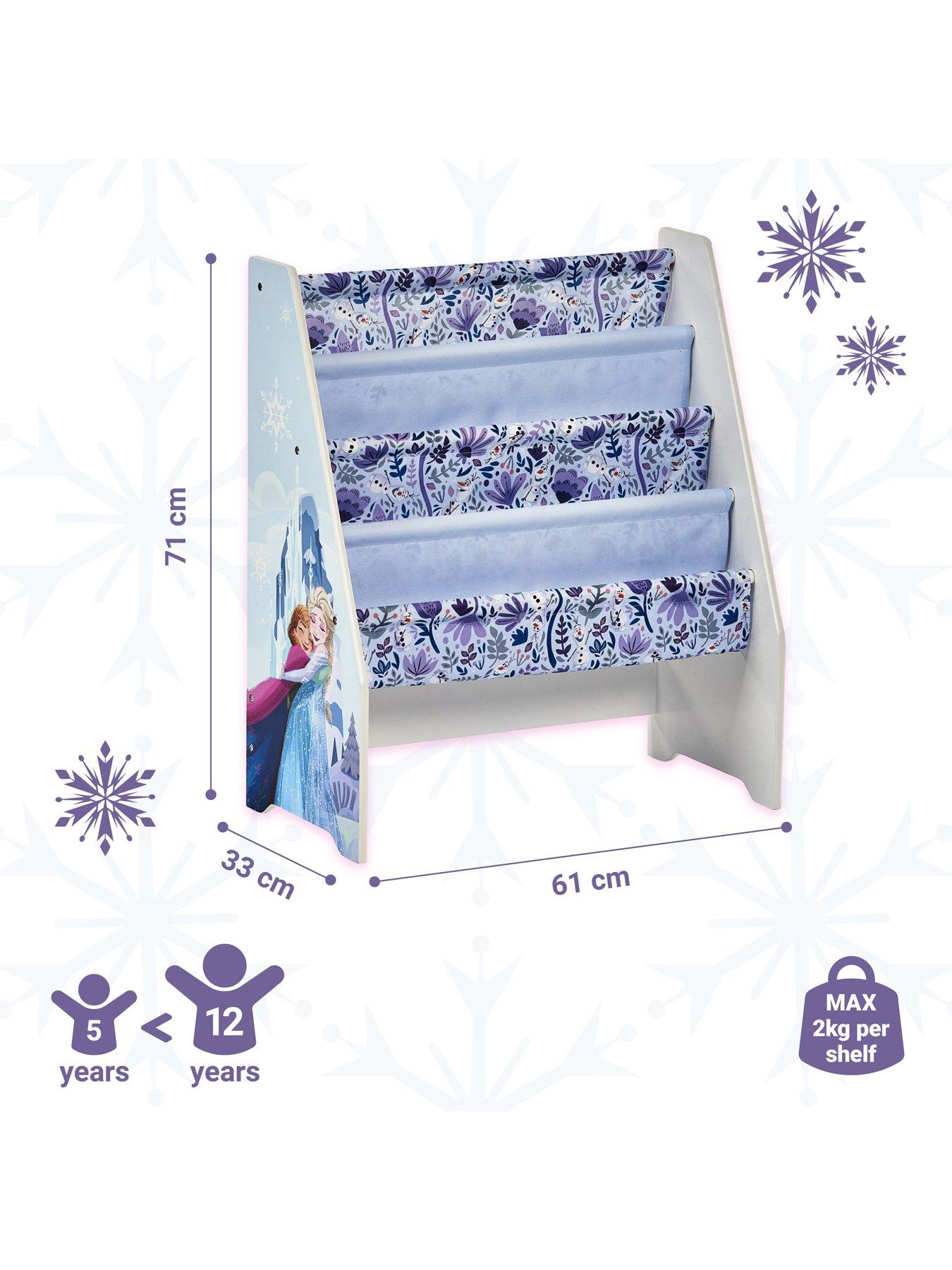 Image 3 of 6 of Disney Frozen Wooden Book Rack - Easy Assembly Kids' Bookshelf - Durable Organizer for Children's Books - Ideal for Bedrooms &amp; Playrooms