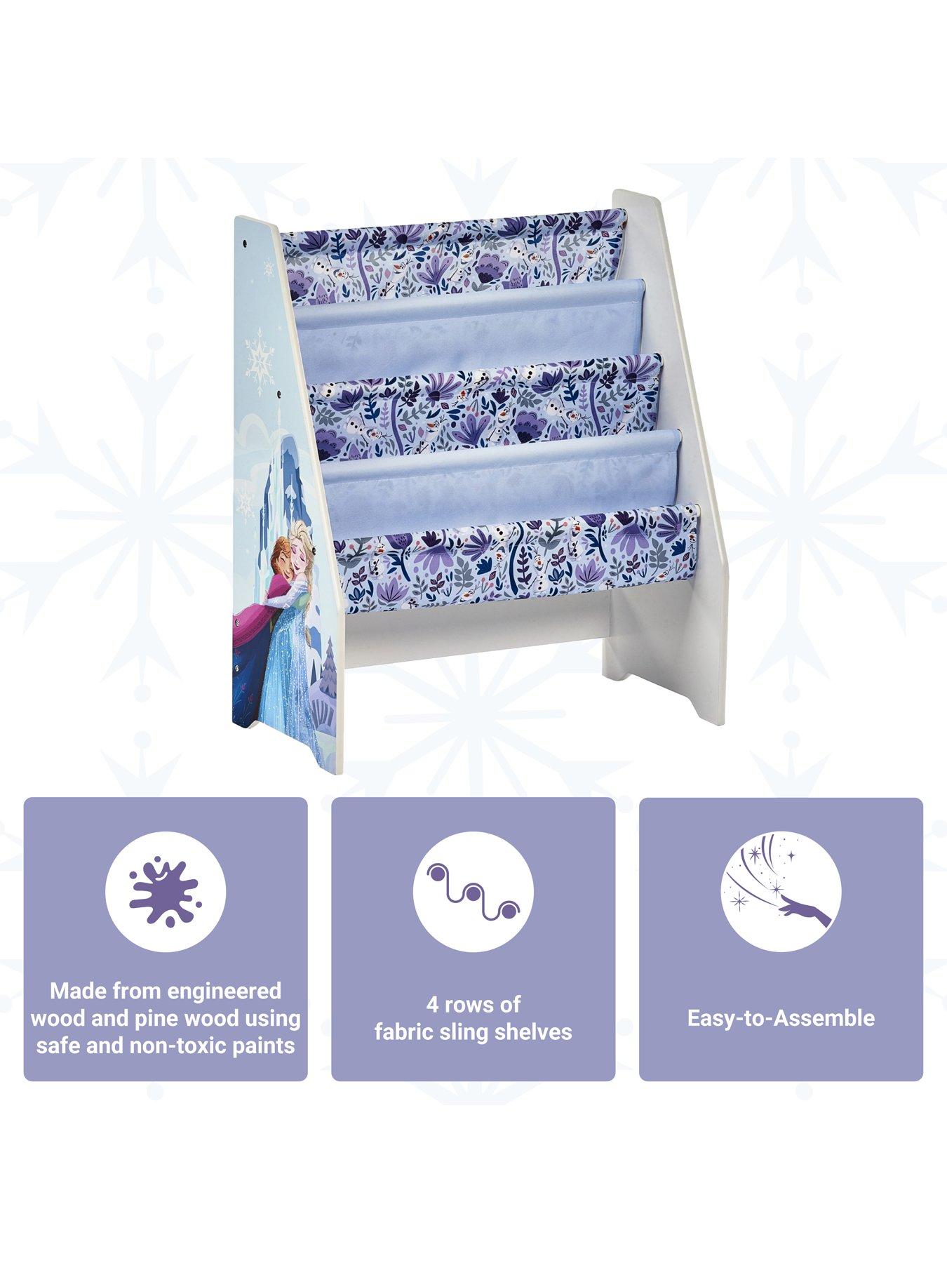 Image 4 of 6 of Disney Frozen Wooden Book Rack - Easy Assembly Kids' Bookshelf - Durable Organizer for Children's Books - Ideal for Bedrooms &amp; Playrooms