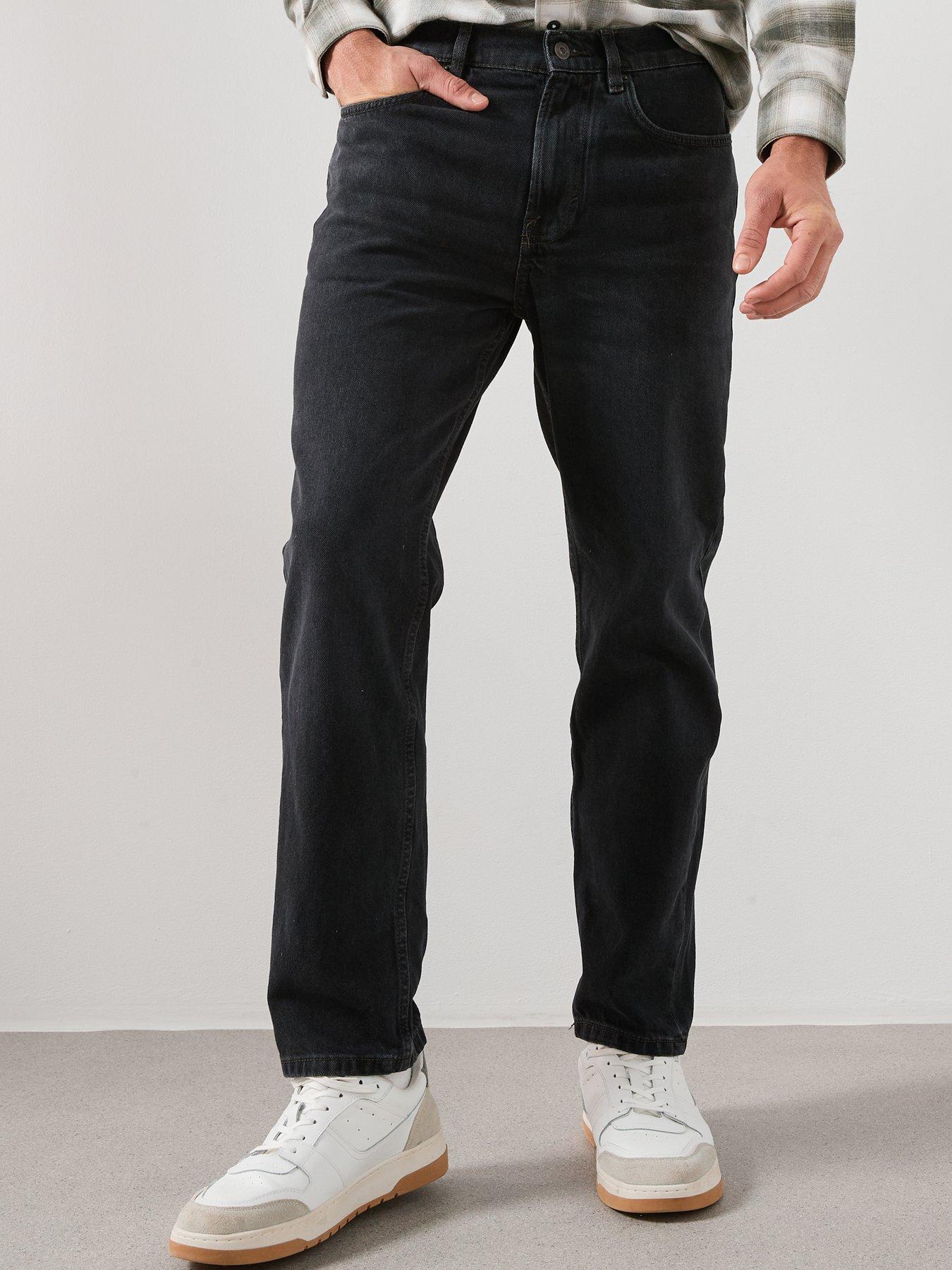 Mango Mango Lori Straight Leg Jeans - Black