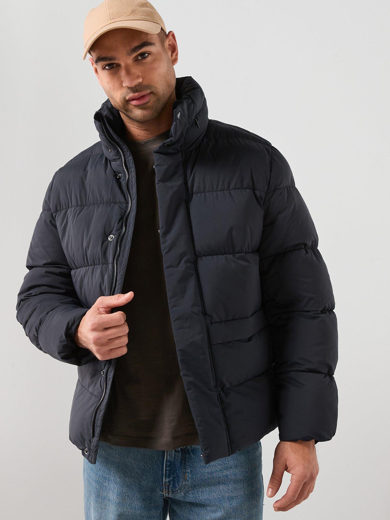 Mango Alonso Water Repellent Padded Jacket - Navy