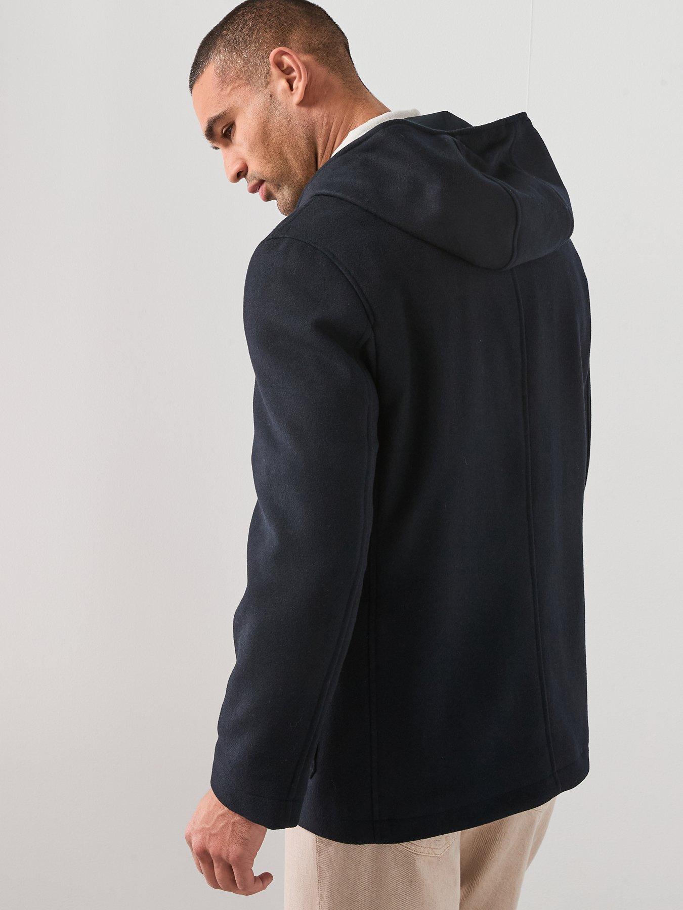 Image 2 of 6 of Mango Sancho Overcoat - Navy