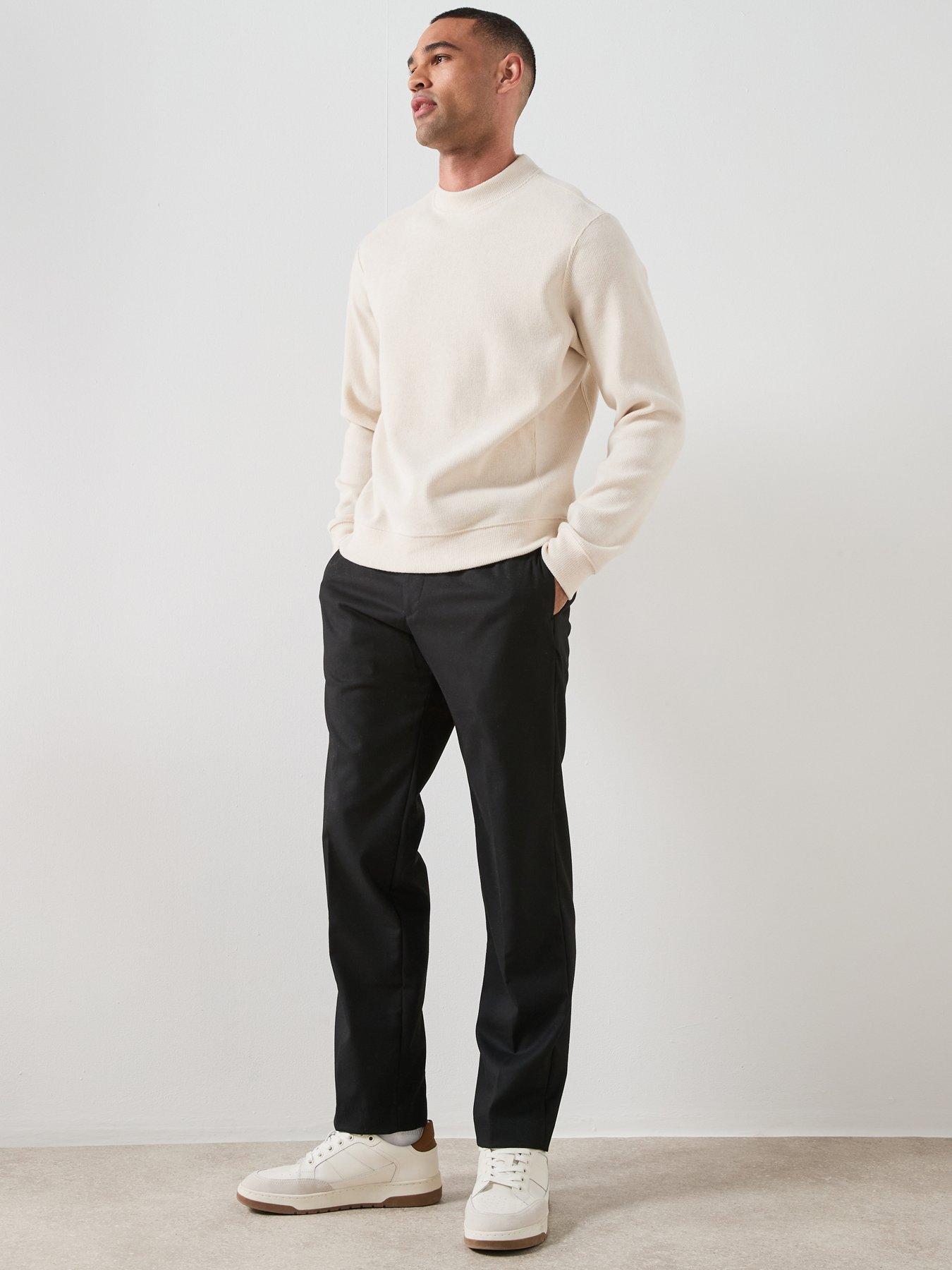 Image 3 of 6 of Mango Dover Trousers - Black