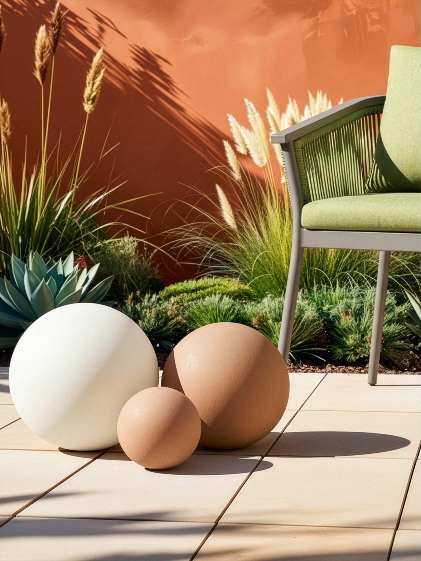 Image 1 of 5 of The Very Collection Set Of 3 Decorative Balls - Earthy