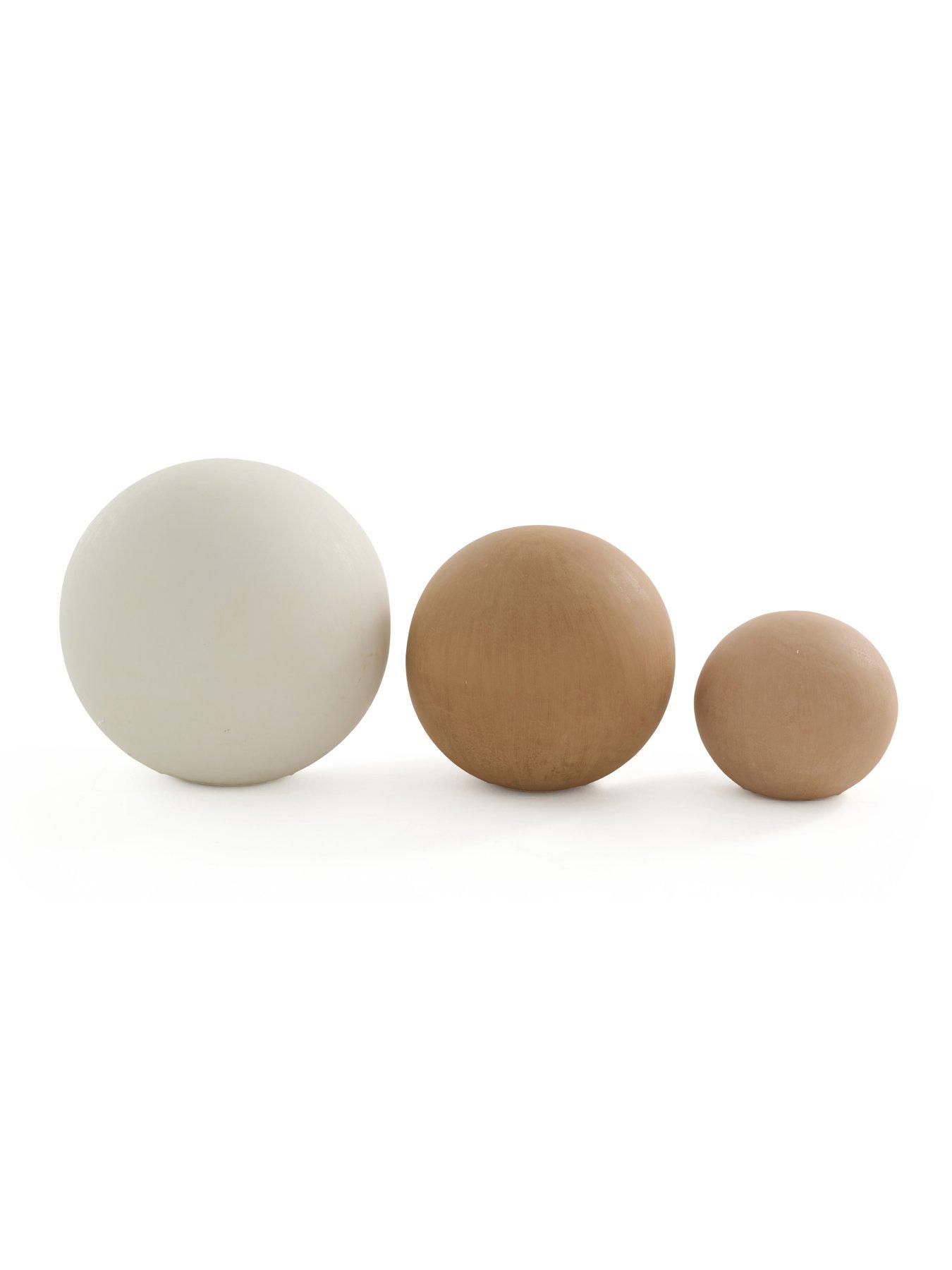Image 3 of 5 of The Very Collection Set Of 3 Decorative Balls - Earthy