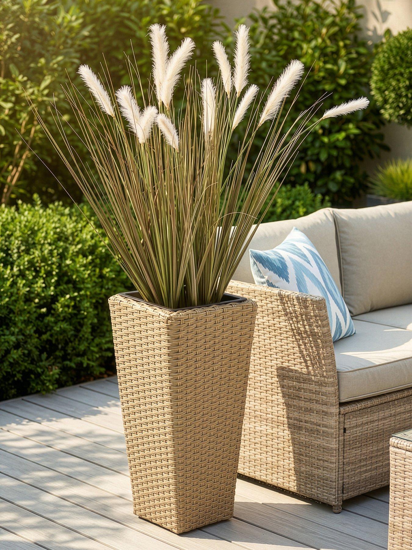 Image 1 of 5 of The Very Collection Cayman Rattan Effect Planter
