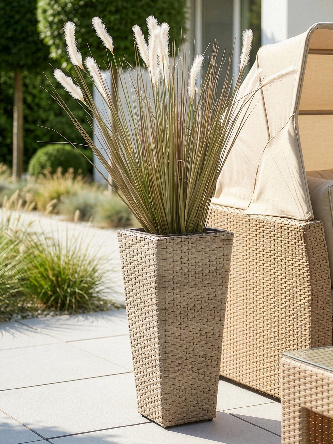 Image 1 of 5 of The Very Collection Calgary Rattan Effect Planter