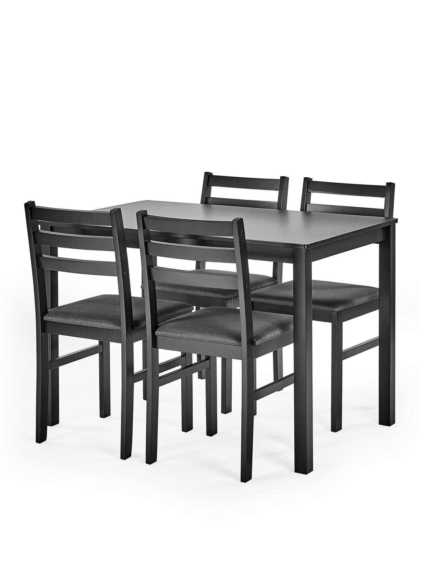 Image 2 of 6 of Julian Bowen Keats Dining Table With 4 Chairs