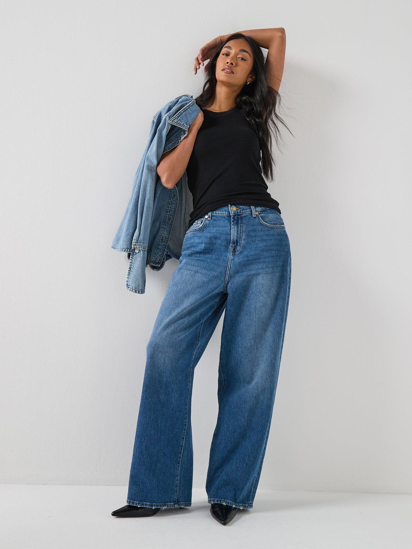 7 FOR ALL MANKIND Slouchy Wide Jeans - Blue