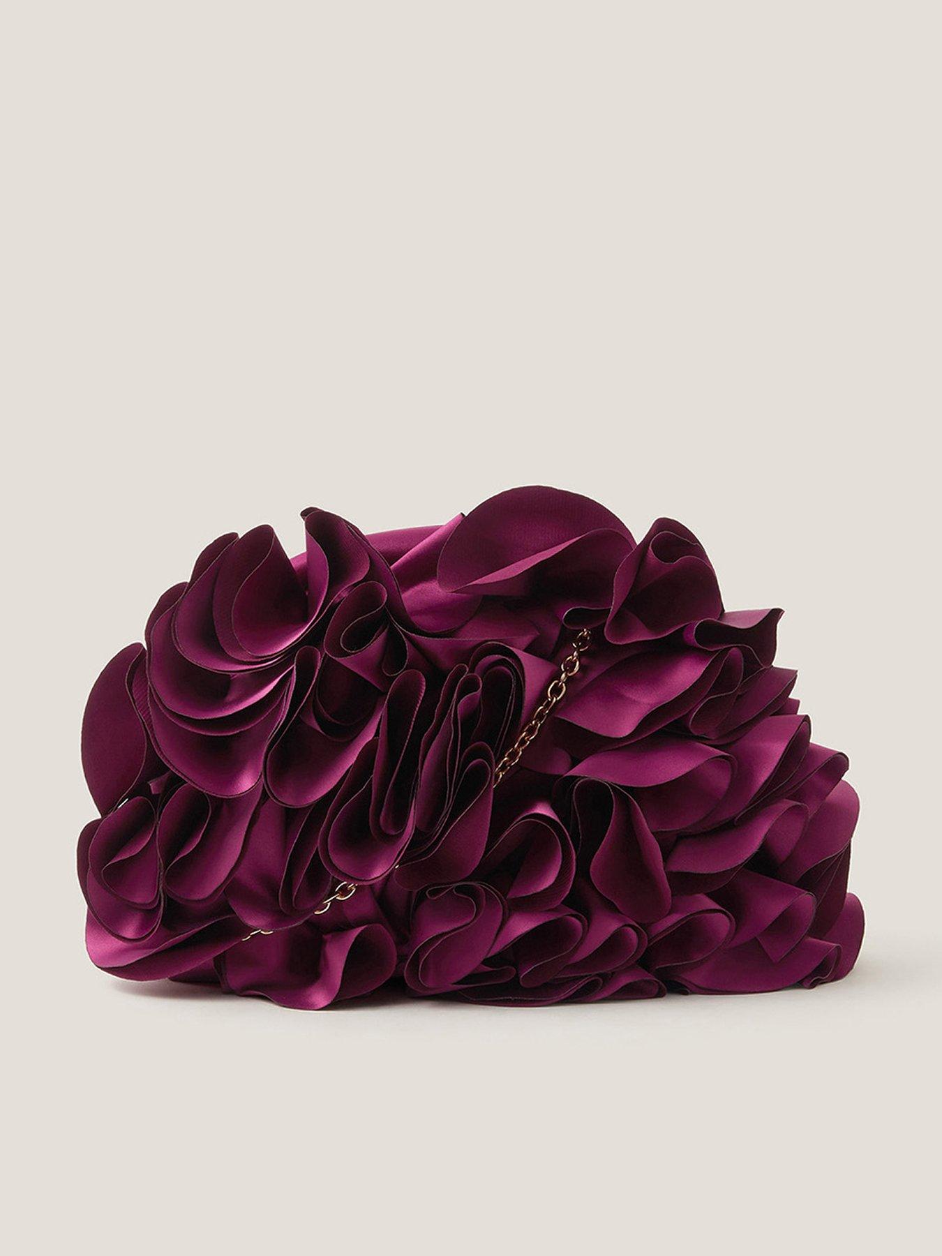 Monsoon Mindy Floral Clutch - Red
