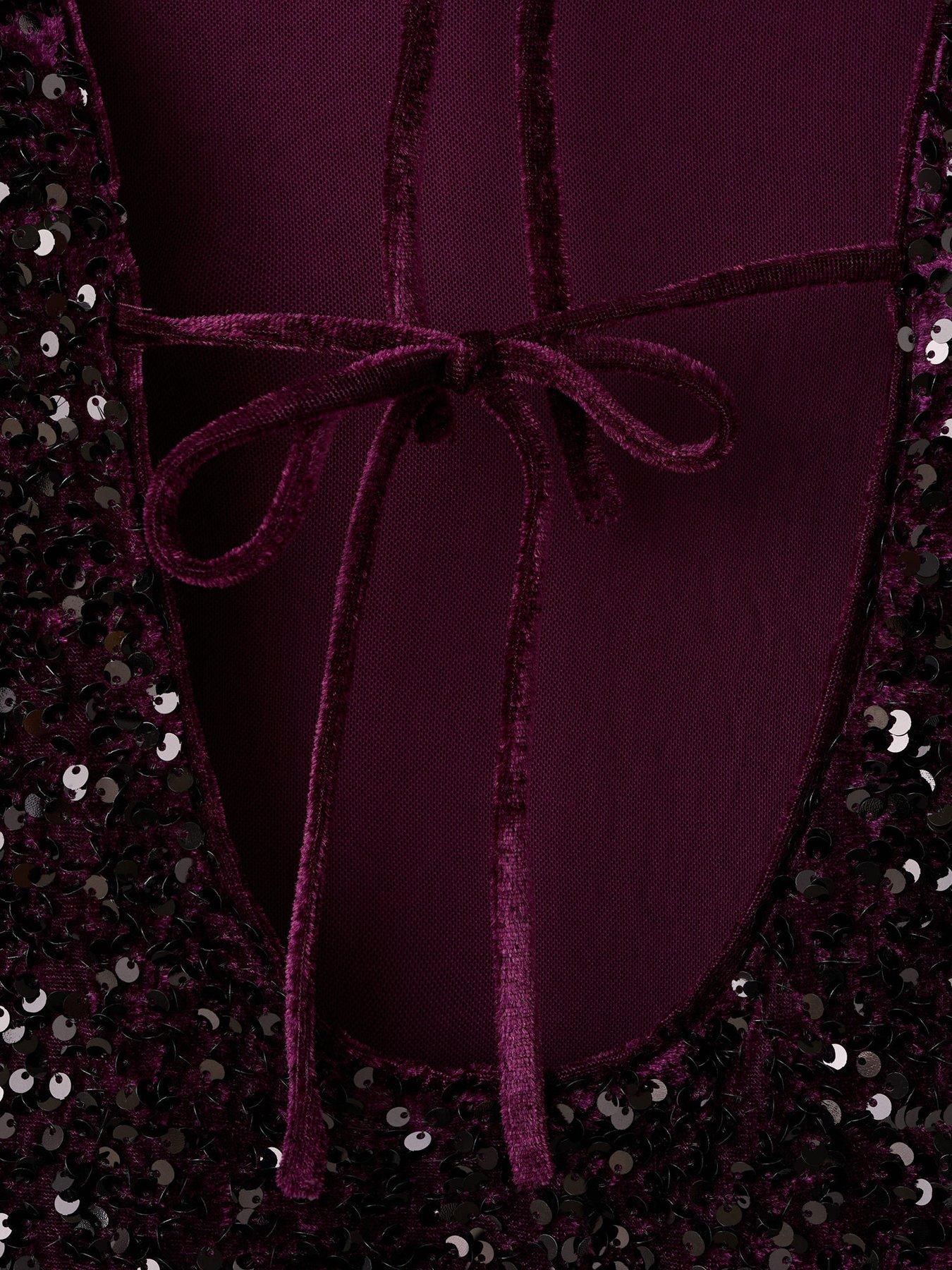 mango purple sequin dress MANGO Purple Sparkly Sequin Dress by MANGO
