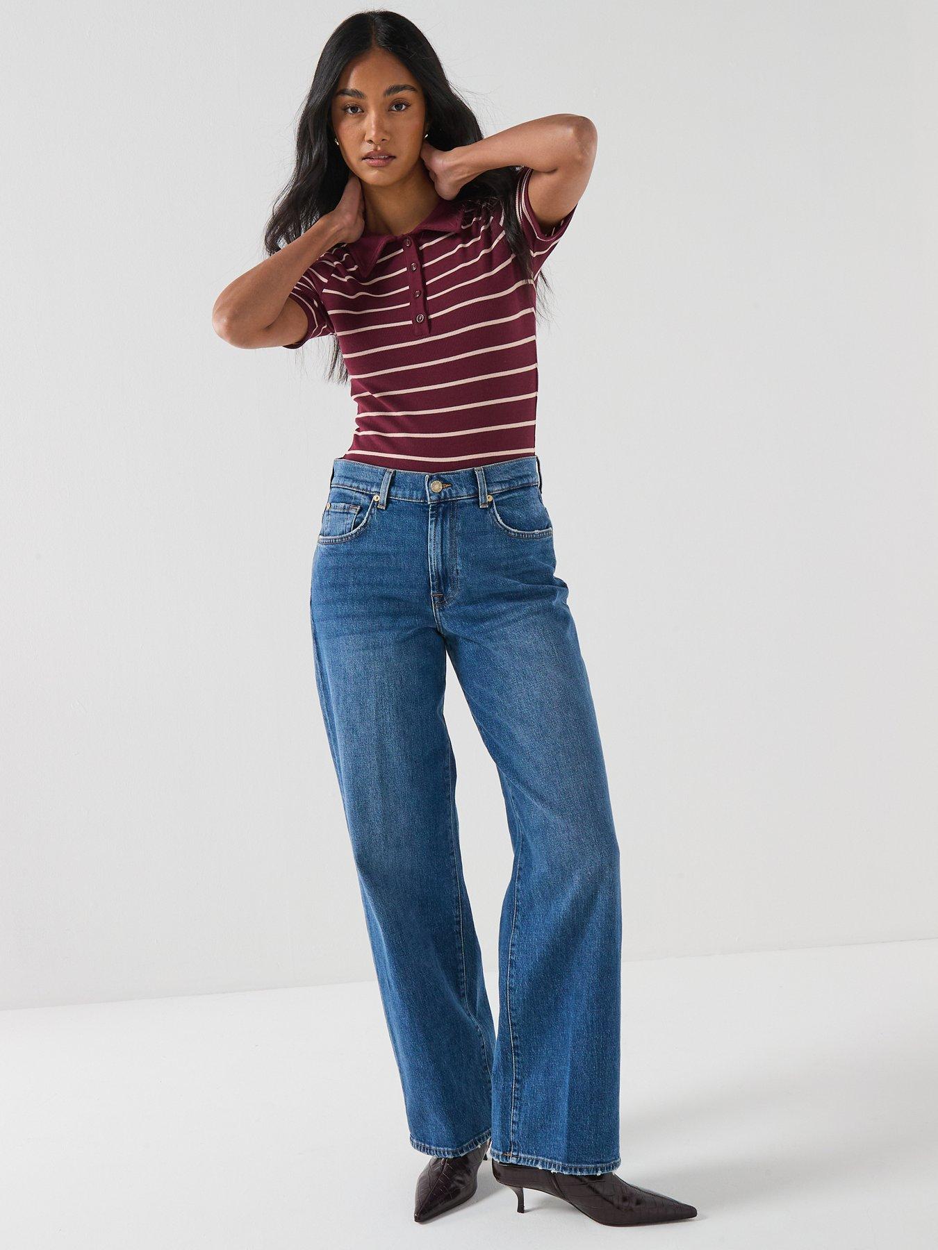 7 For All Mankind Stovepipe Straight Jeans