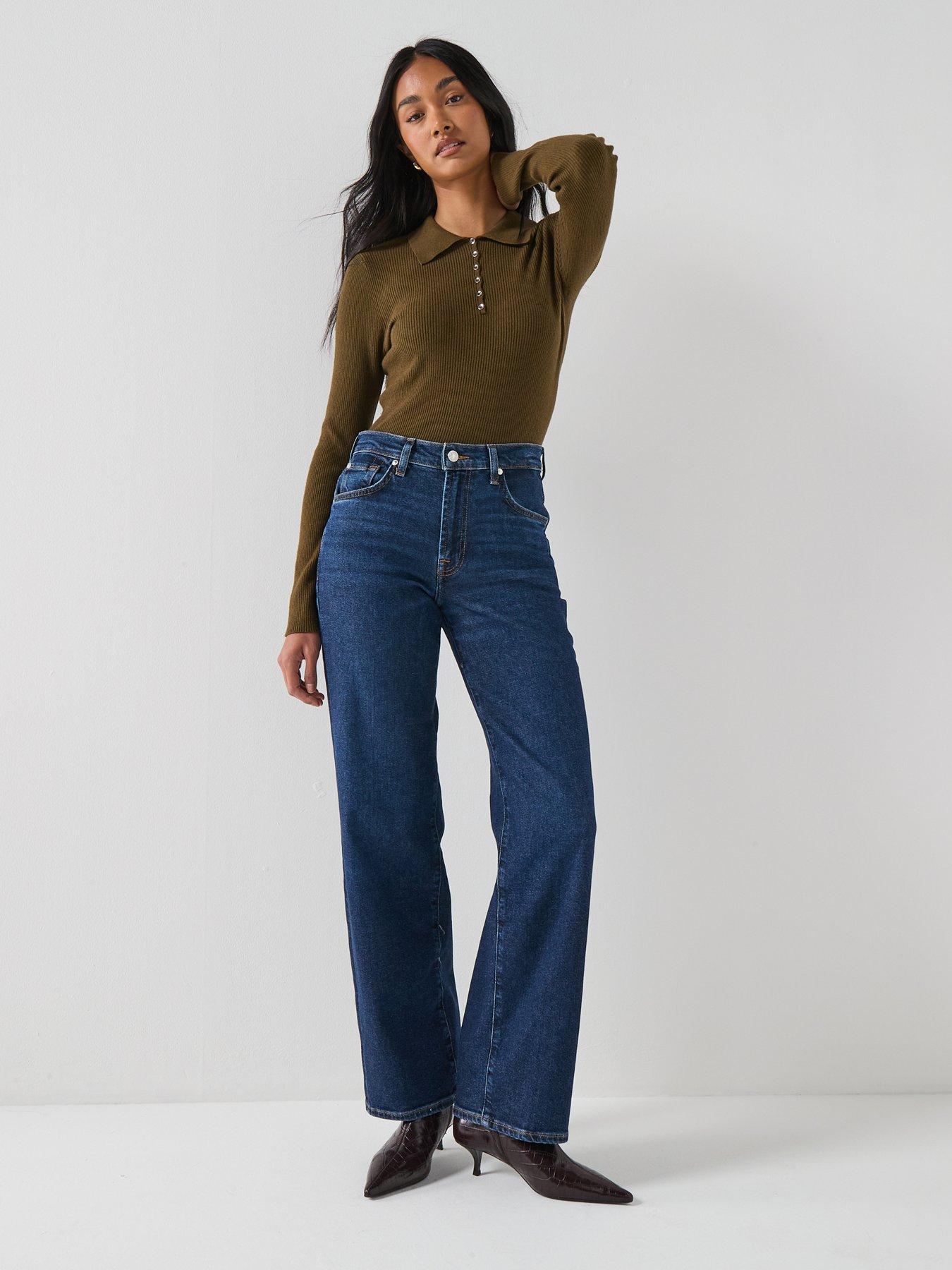 7 For All Mankind Luxe Vintage Stovepipe Straight Jeans