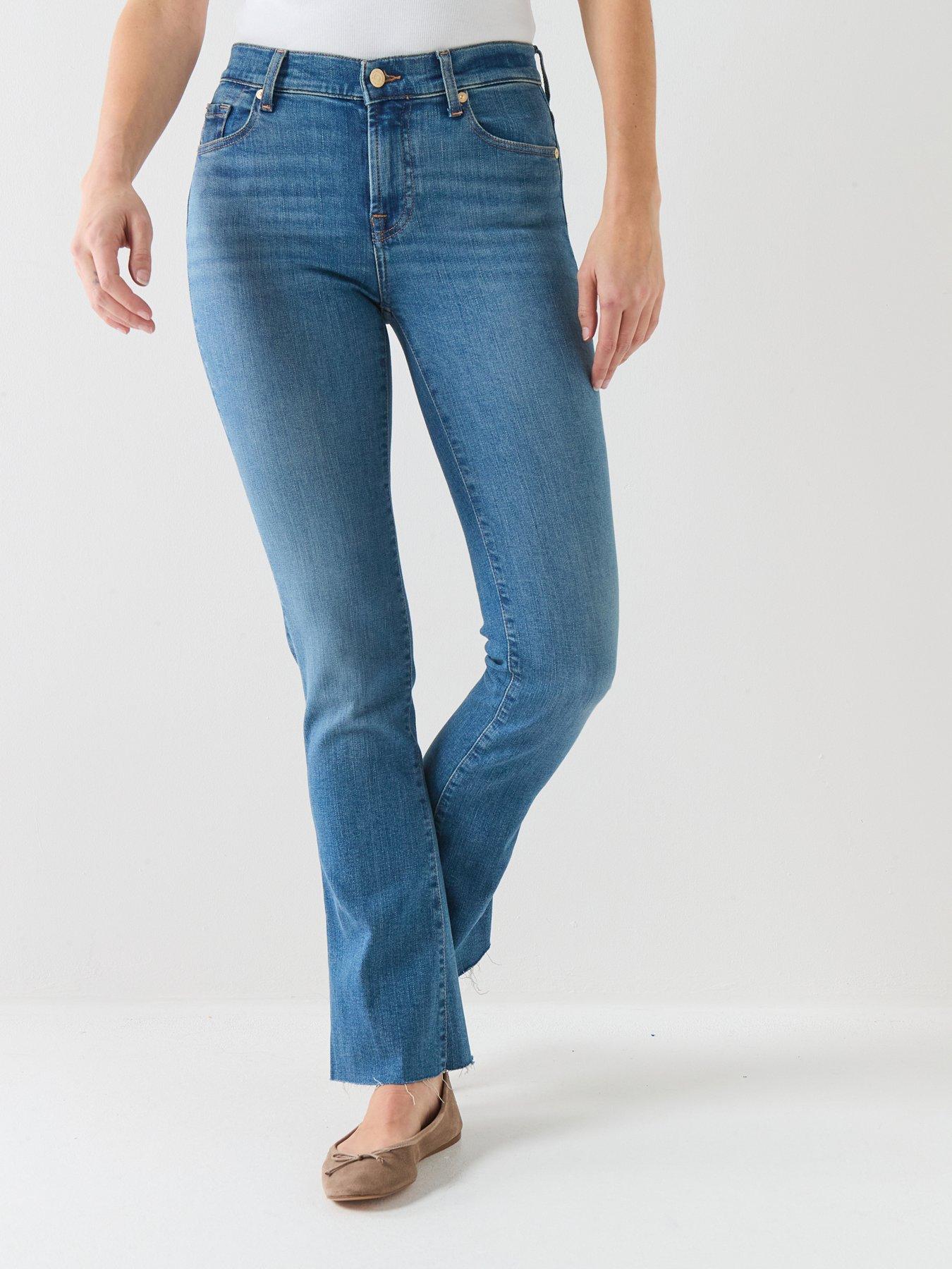 7 For All Mankind Slim Illusion Bootcut Tailorless Jeans