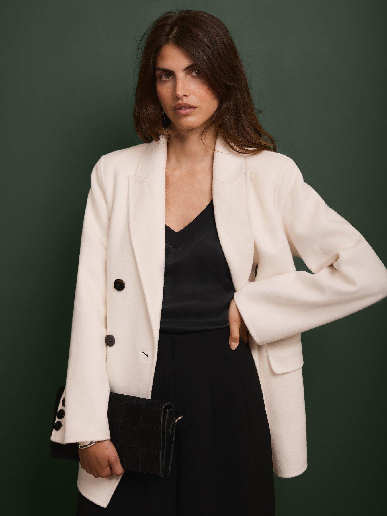 Image 3 of 6 of Mint Velvet Hand Finished Blazer - White