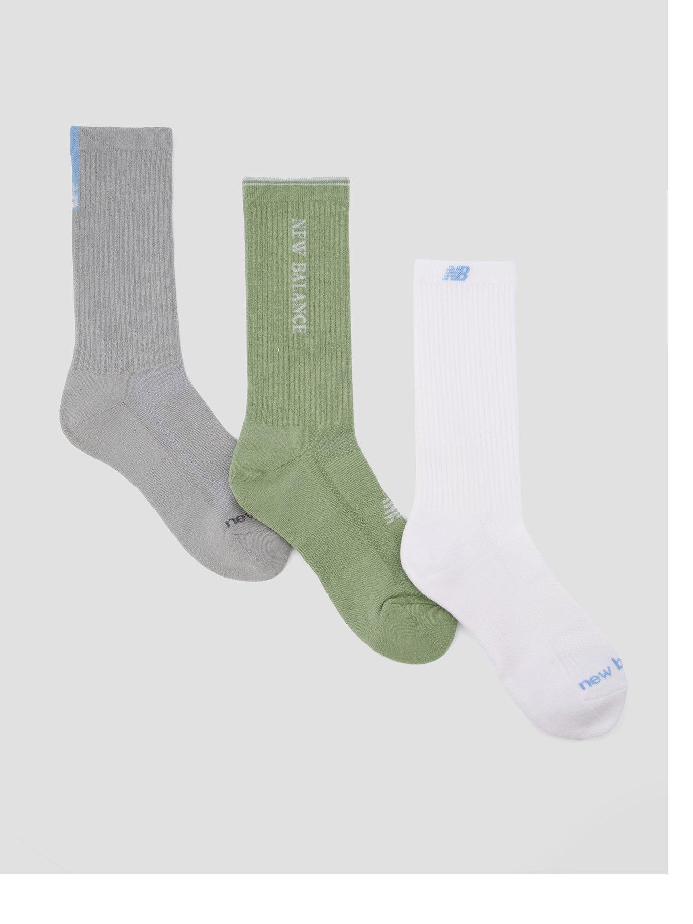 New Balance: Logo Crew Socks 3 Pack - Multi