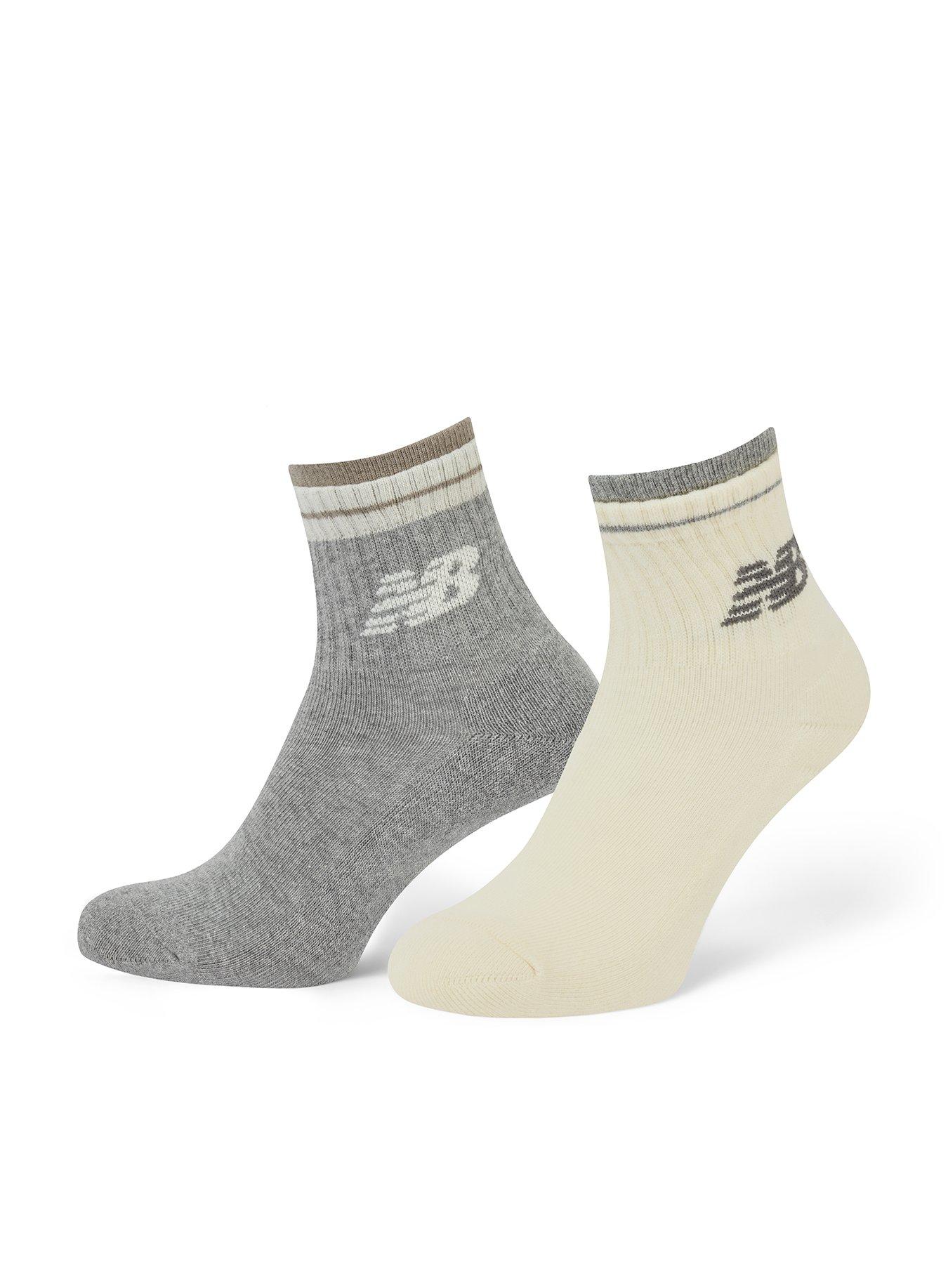 New Balance Layered Line Ankle Socks 2 Pack - Multi