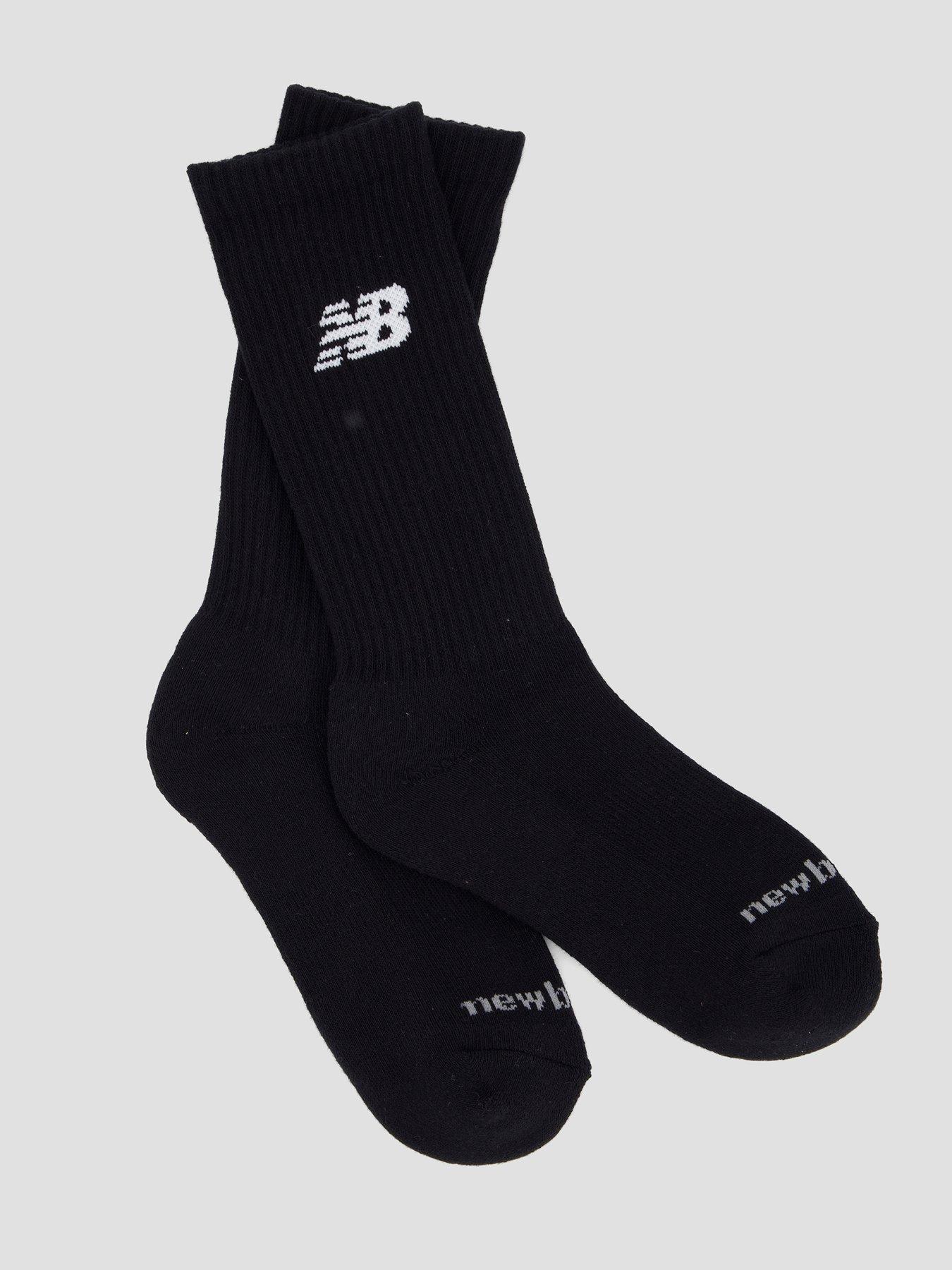 Image 2 of 3 of New Balance Everyday Crew Socks 6 Pack - Black