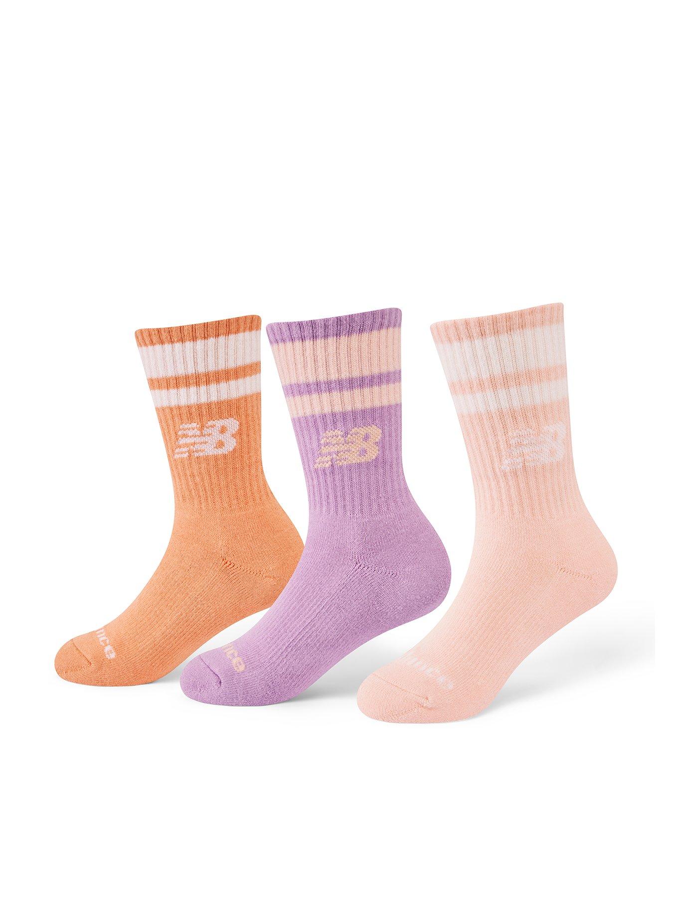 New Balance Kids Everyday Stripe Seasonal Midcalf Socks 3 Pack - Multi